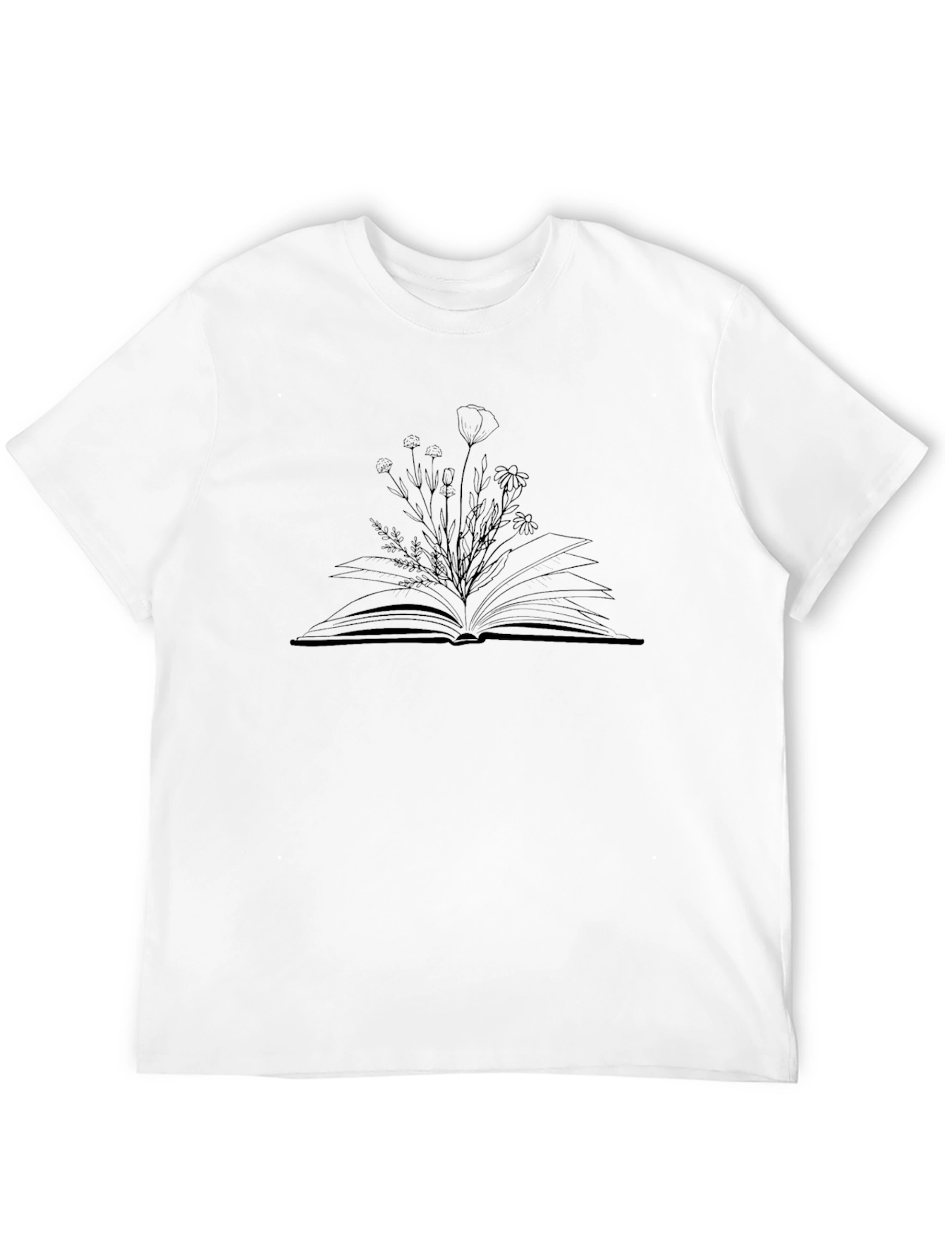 Floral Book Graphic Tee