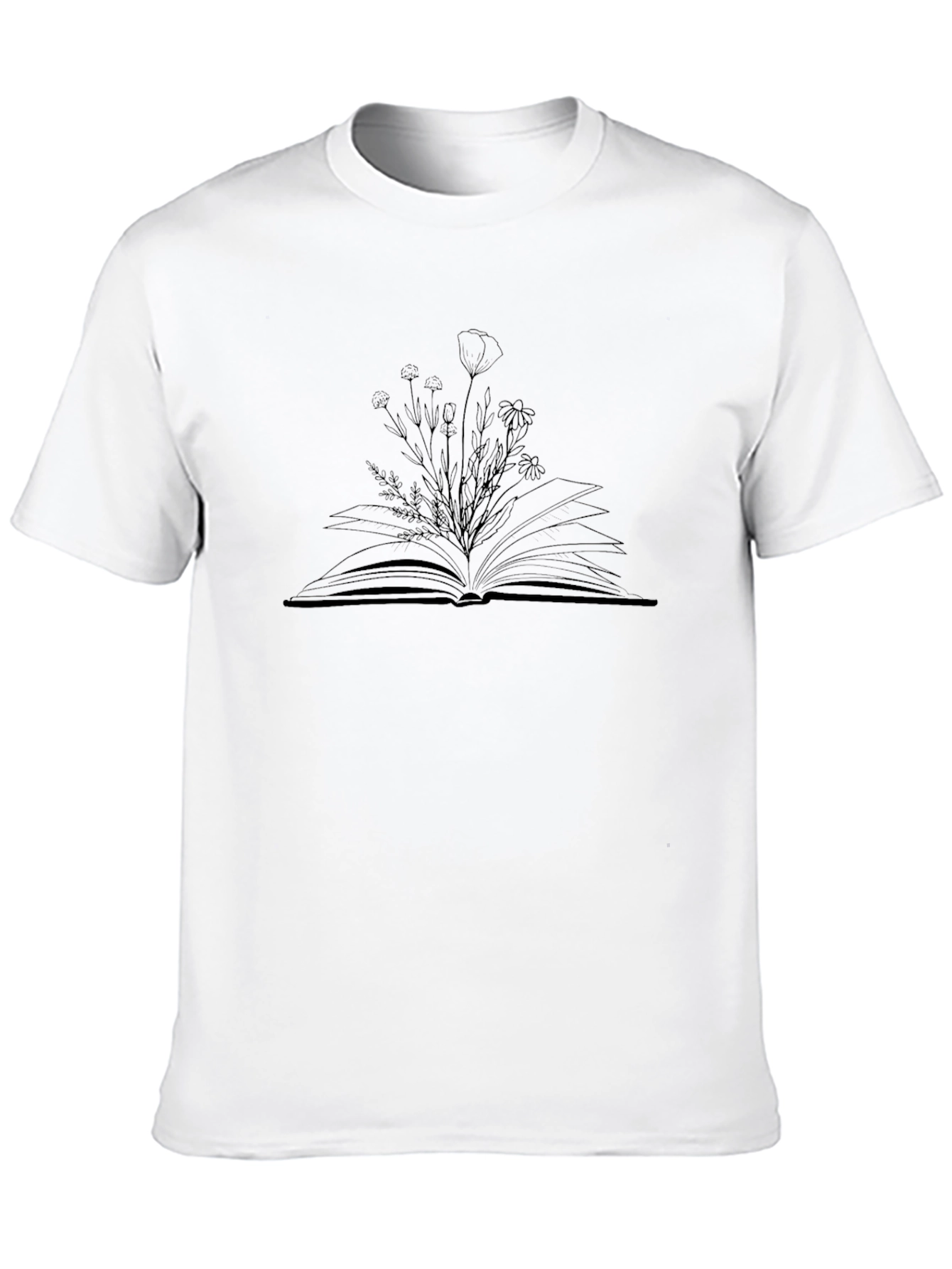 Floral Book Graphic Tee