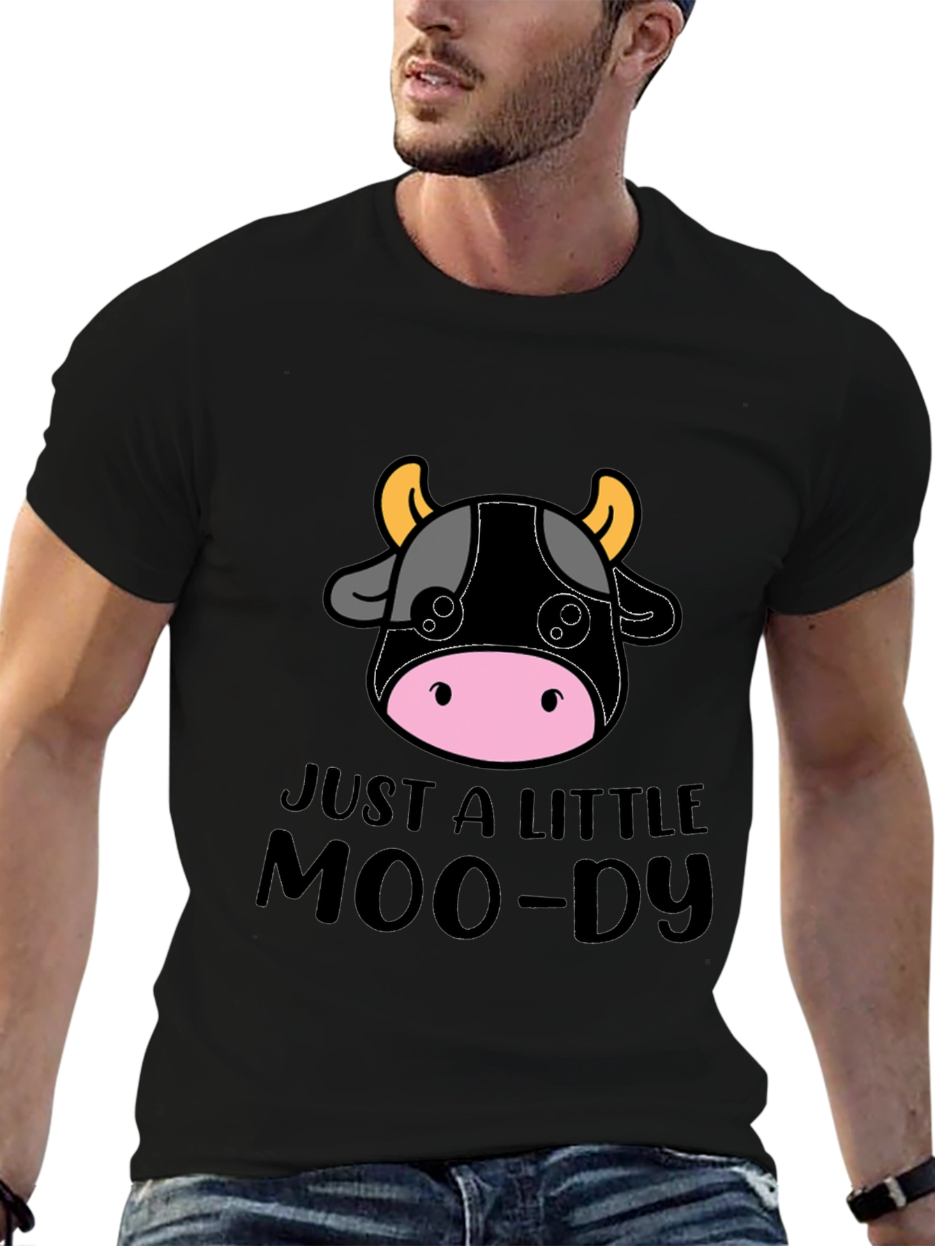 Just a Little Moo-dy Tee