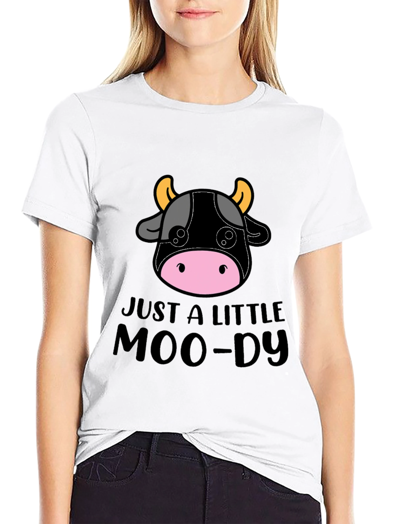 Just a Little Moo-dy Tee