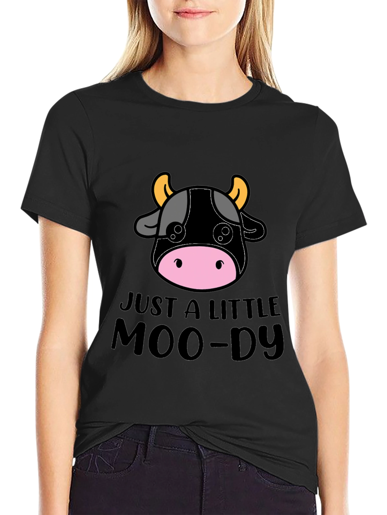 Just a Little Moo-dy Tee