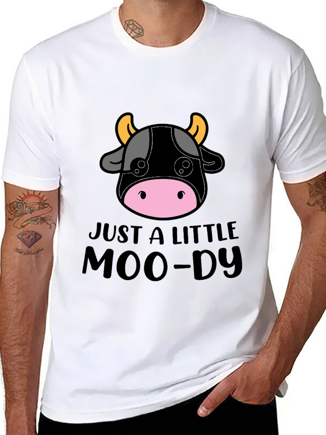 Just a Little Moo-dy Tee