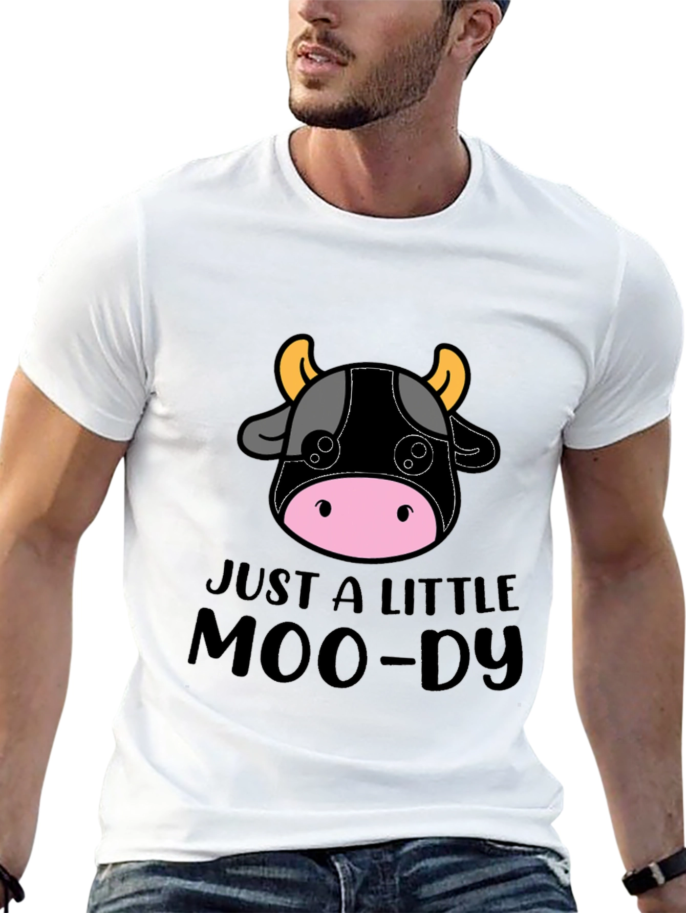 Just a Little Moo-dy Tee