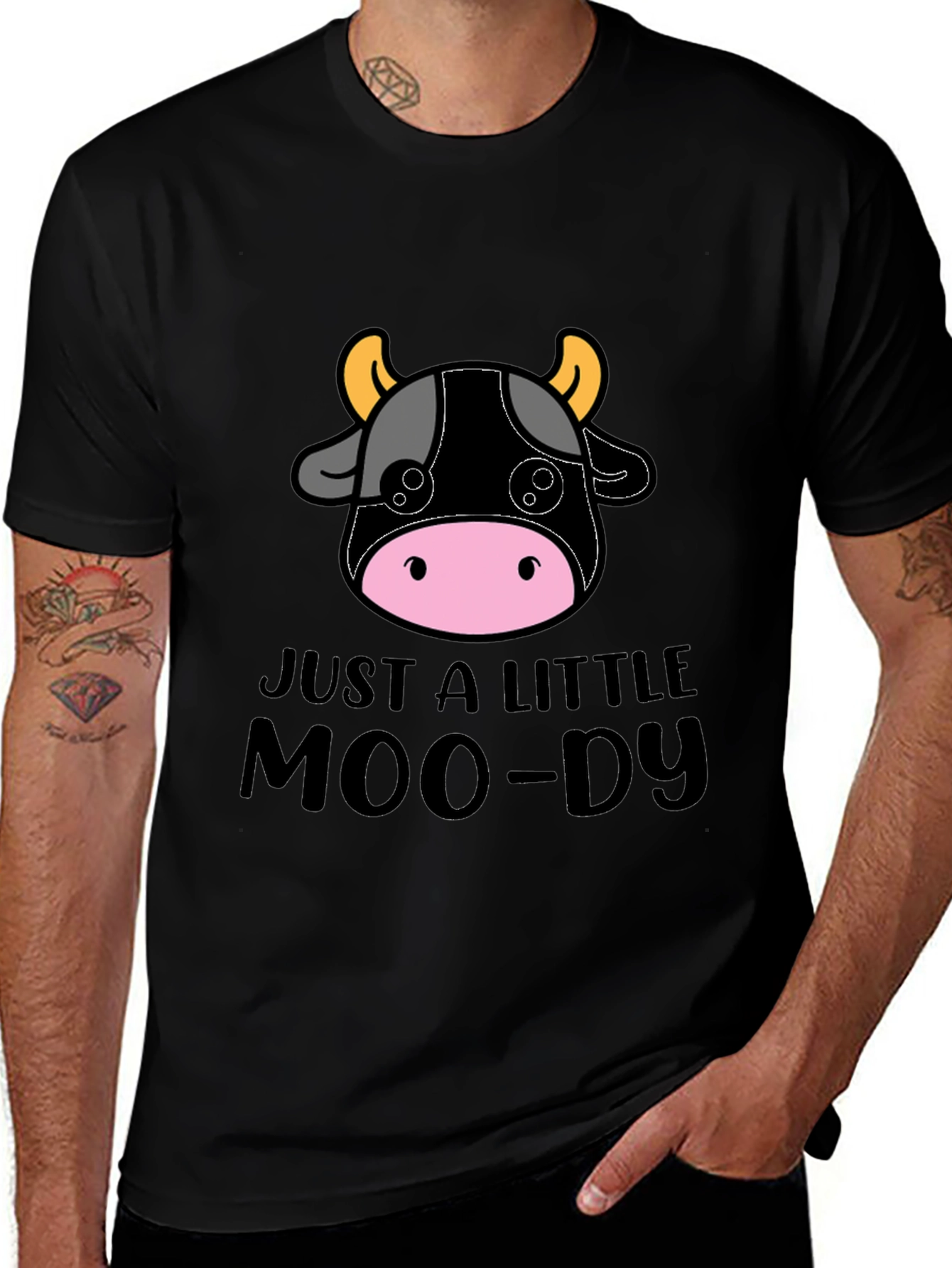 Just a Little Moo-dy Tee
