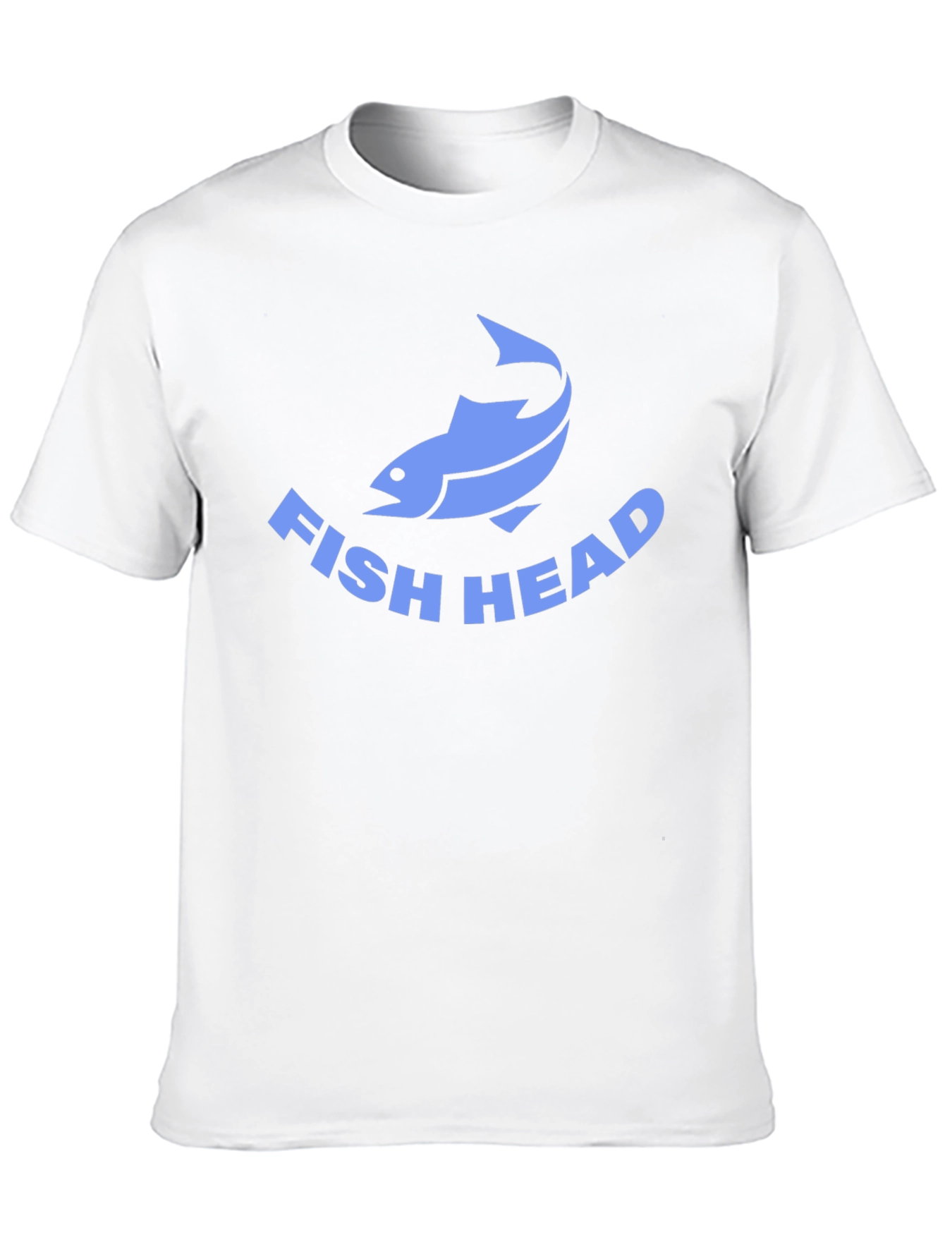 Fish Head Graphic Tee - Black Cotton T-Shirt