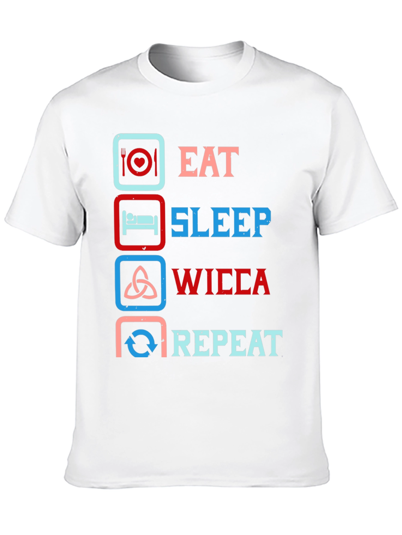 Eat Sleep Wicca Repeat Graphic Tee