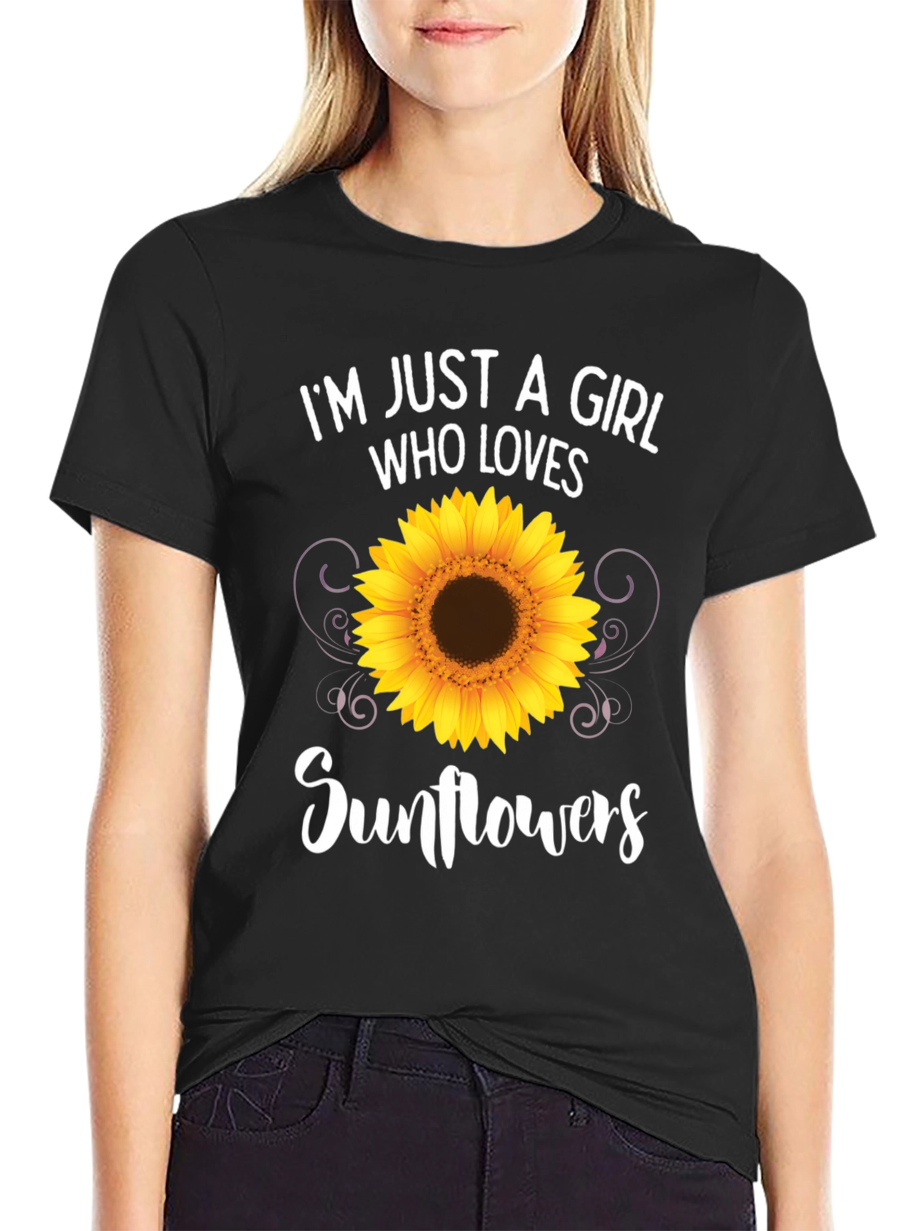 Sunflower Girl T-Shirt - Love Sunflowers!