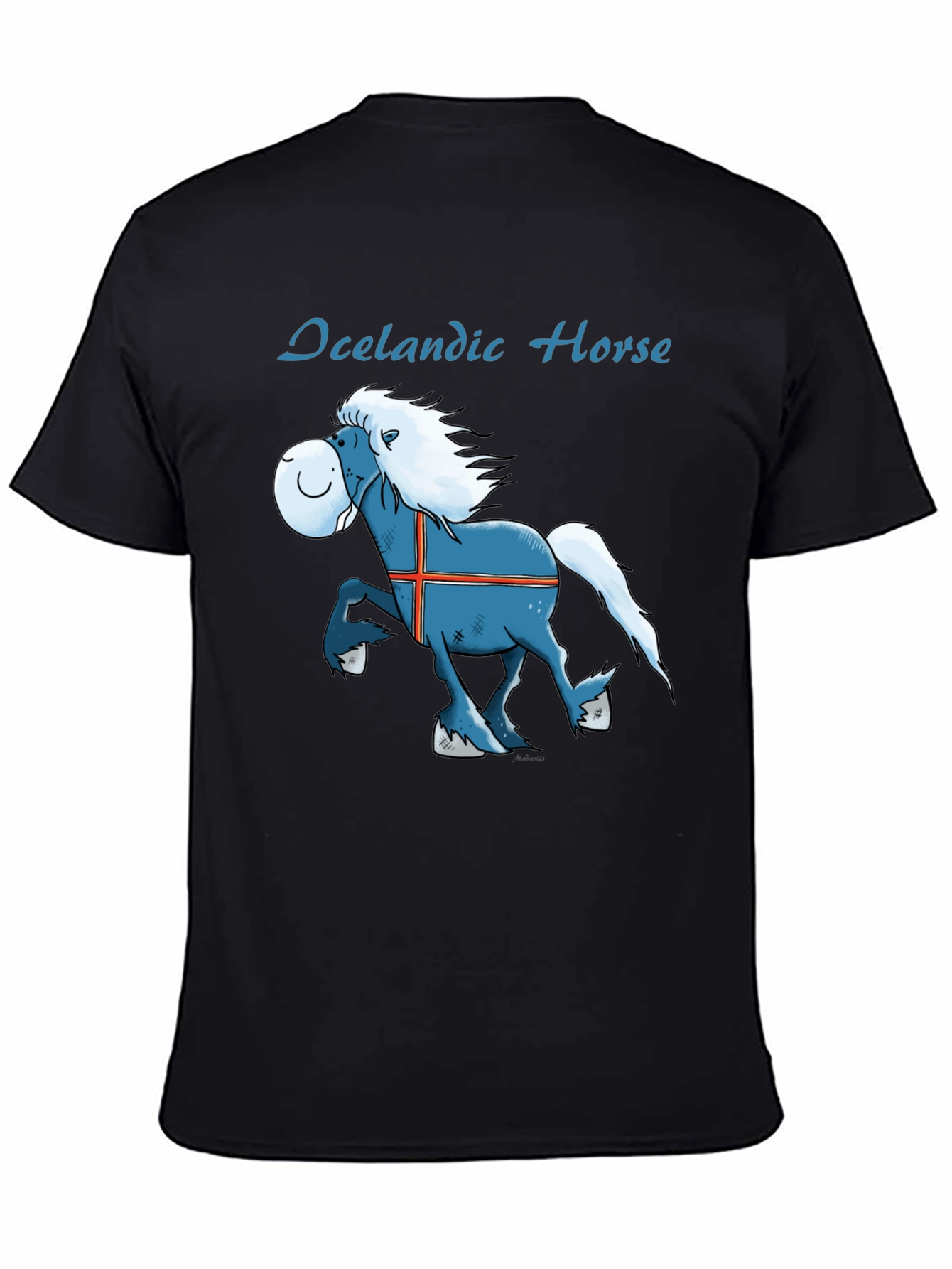 Icelandic Horse Graphic Tee - Fun Cartoon T-Shirt