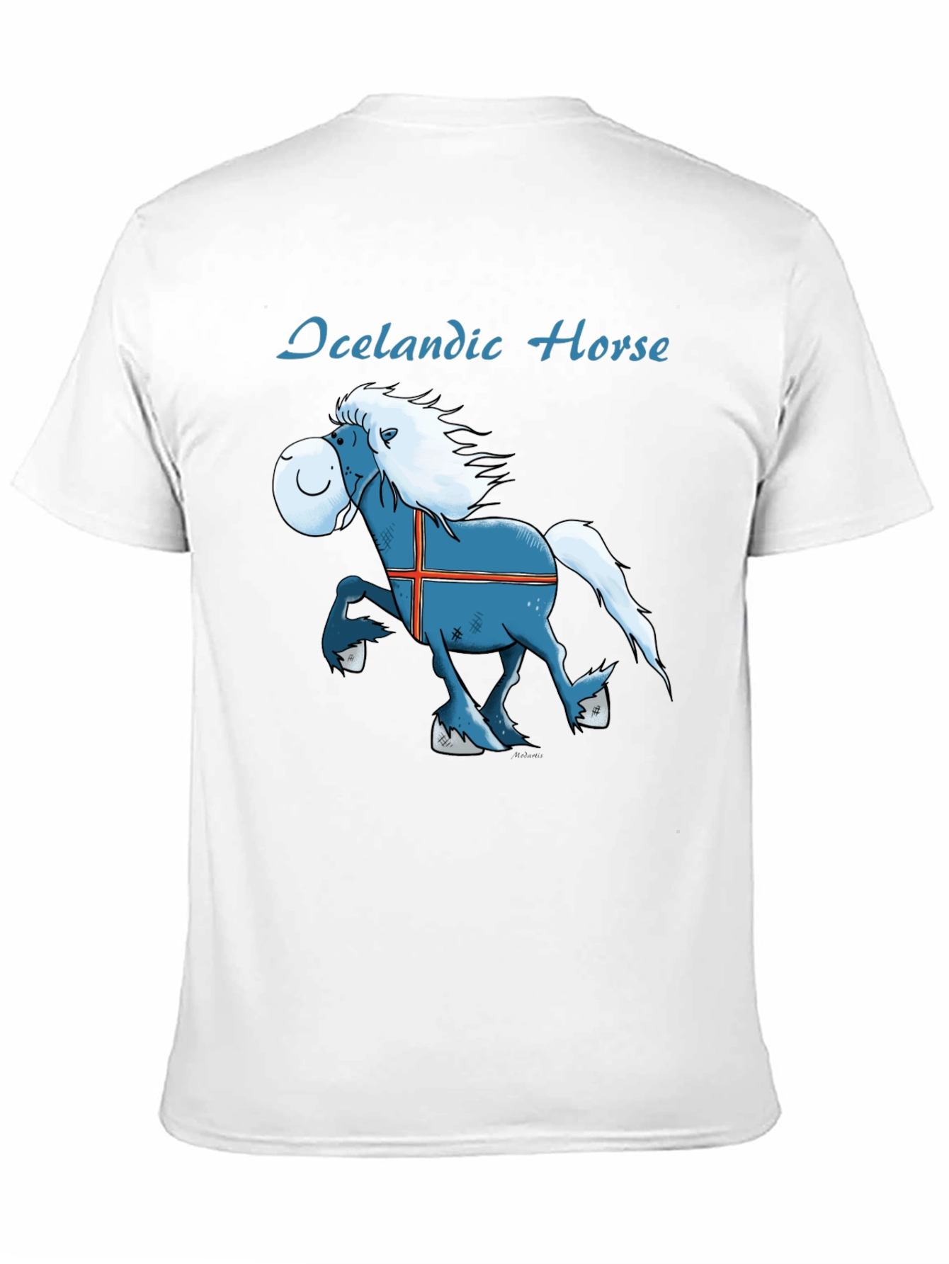 Icelandic Horse Graphic Tee - Fun Cartoon T-Shirt