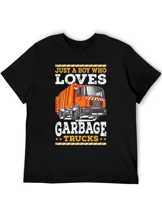 Boy Who Loves Garbage Trucks T-Shirt