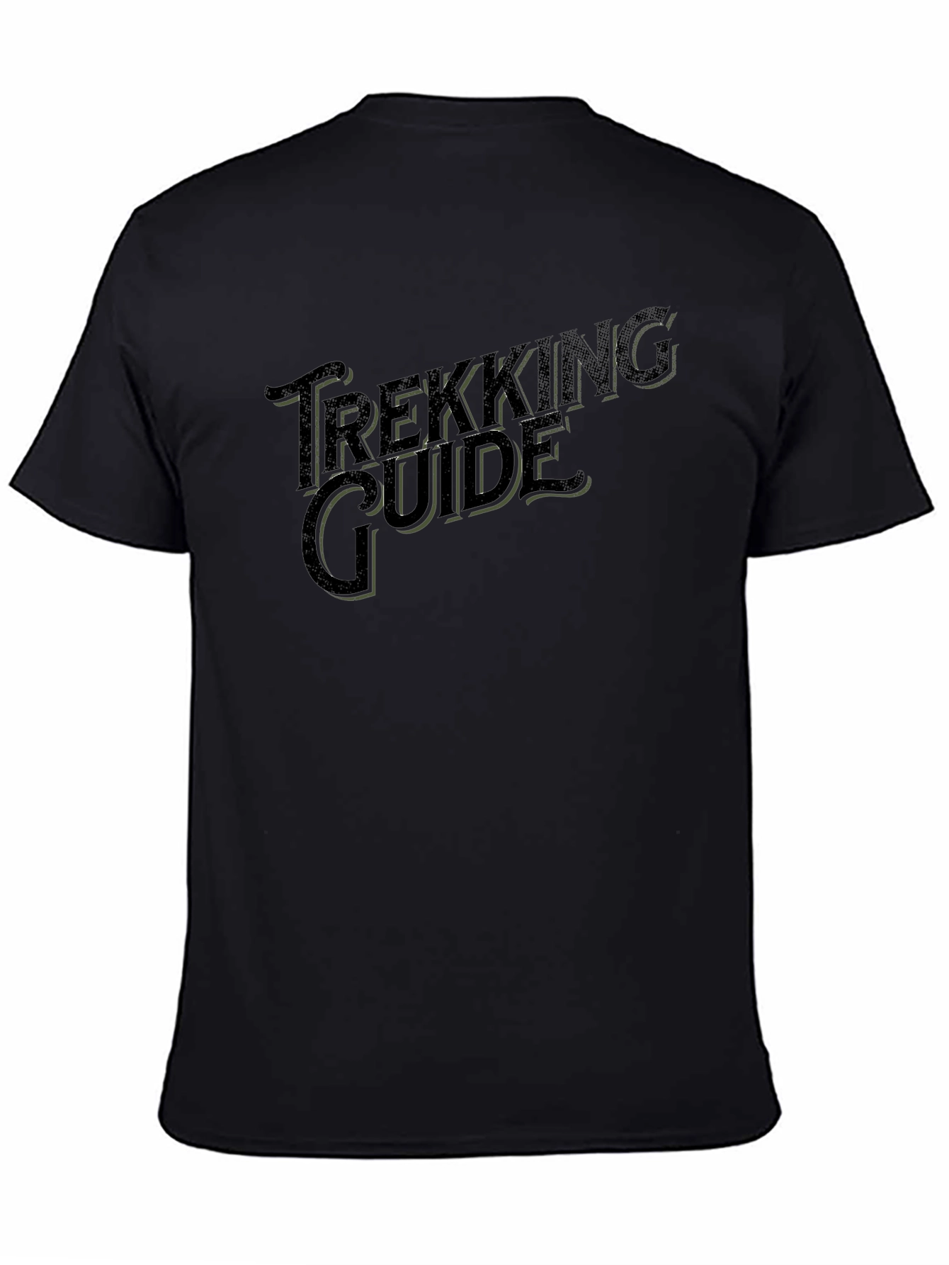 Trekking Guide Black Graphic T-Shirt