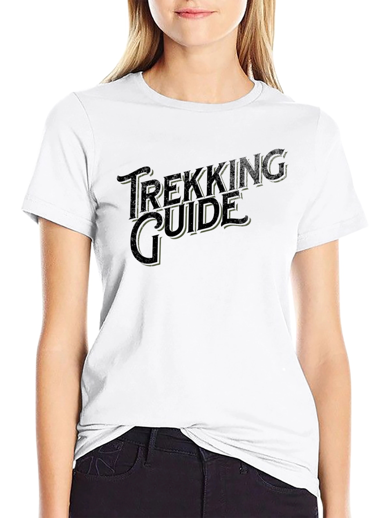 Trekking Guide Black Graphic T-Shirt