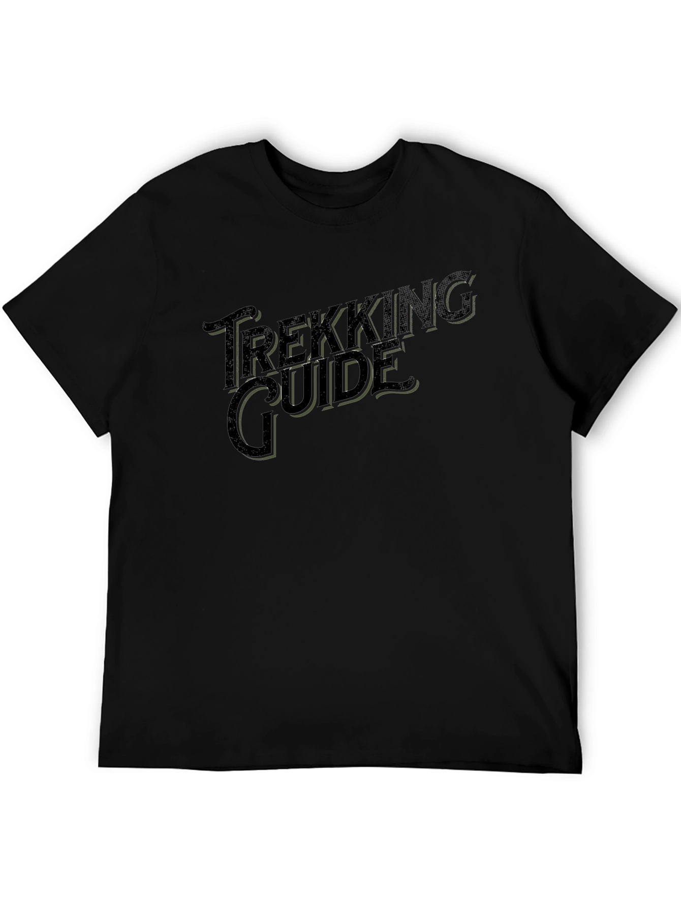 Trekking Guide Black Graphic T-Shirt