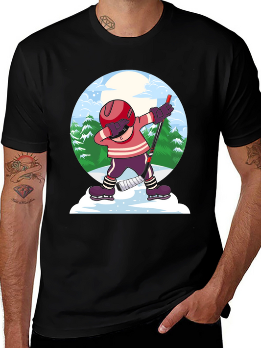 Dabbing Hockey Player T-Shirt