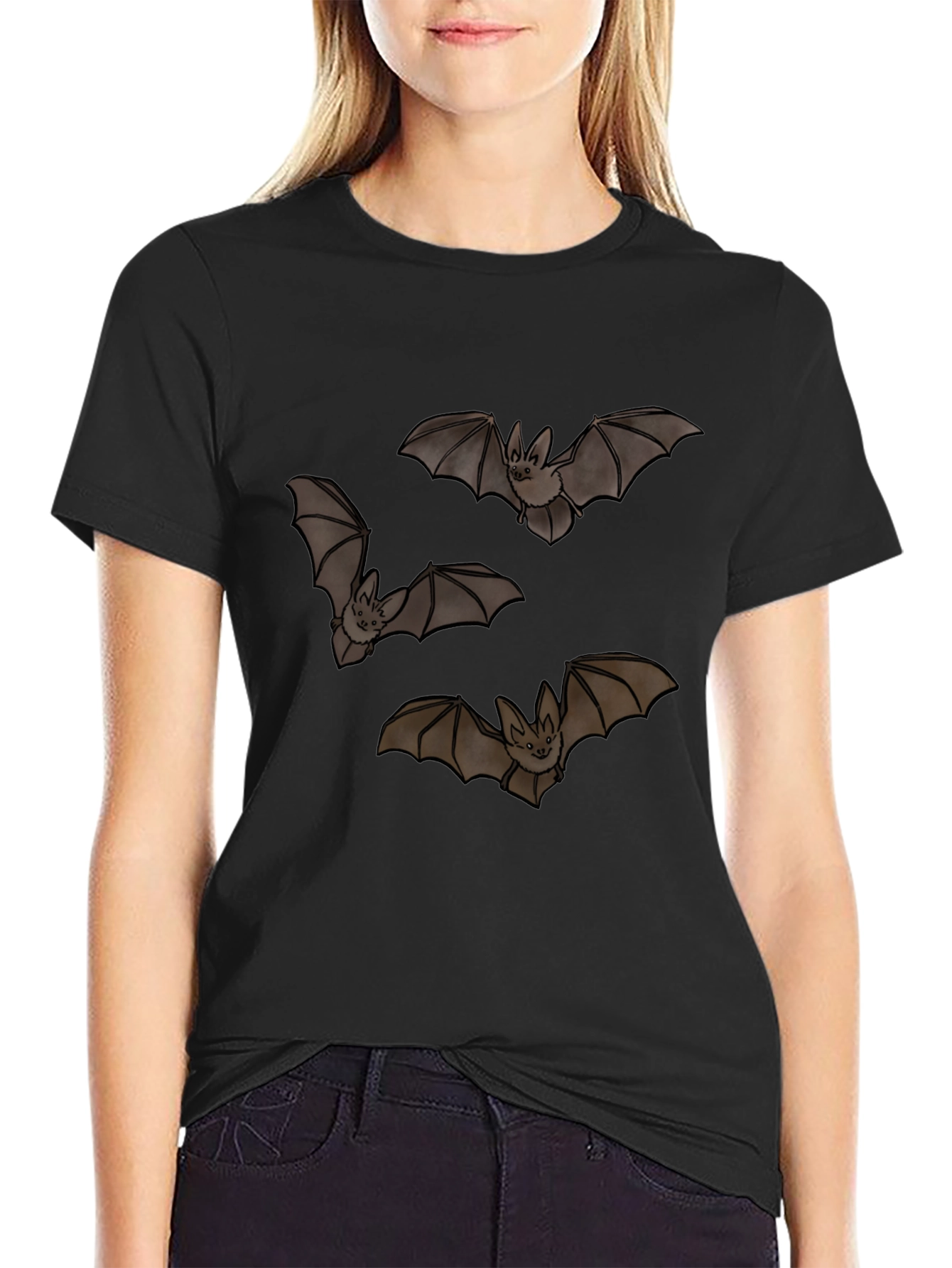 Bat Graphic Black T-Shirt