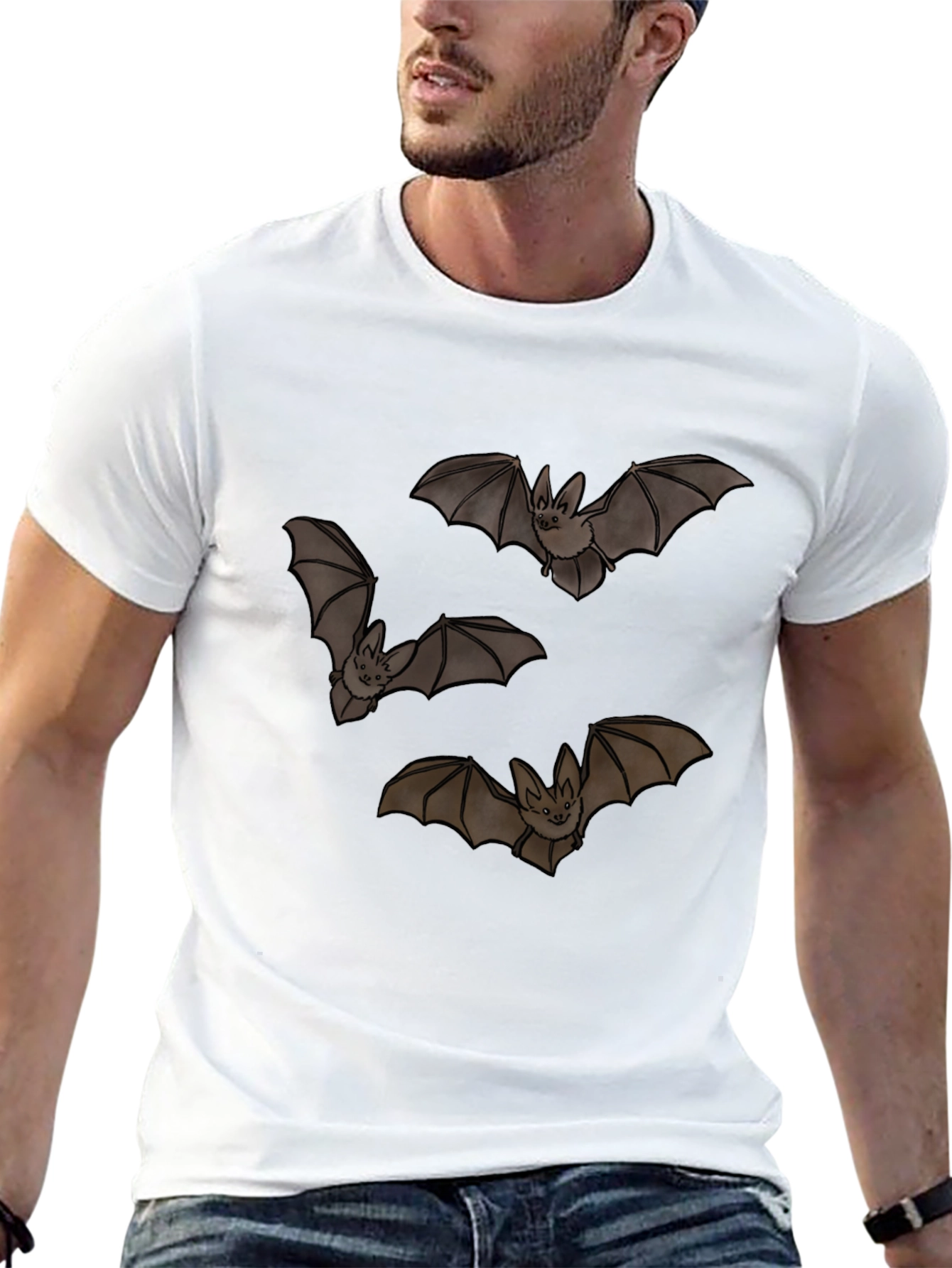 Bat Graphic Black T-Shirt