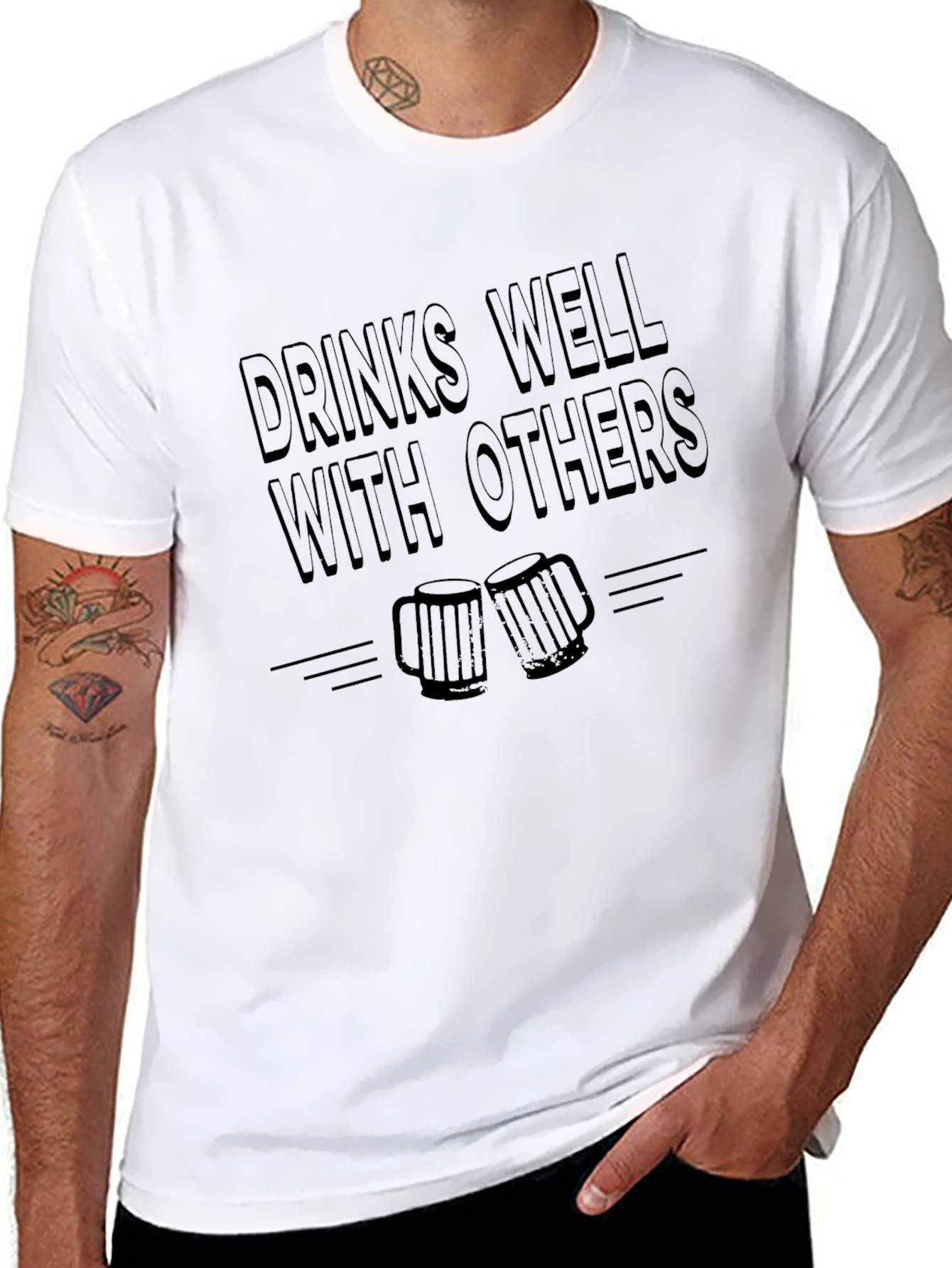 Drinks Well With Others Graphic T-Shirt