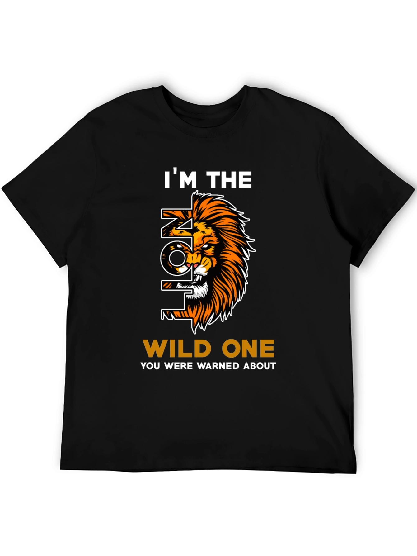 Wild Lion Graphic Print Tee