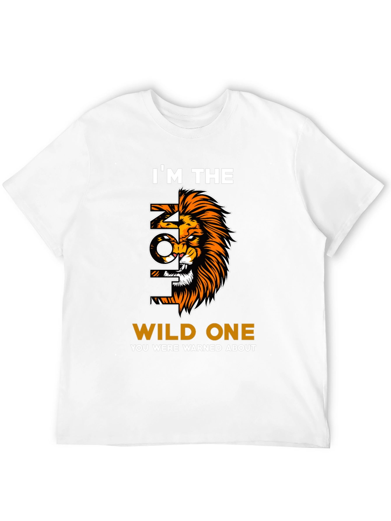 Wild Lion Graphic Print Tee