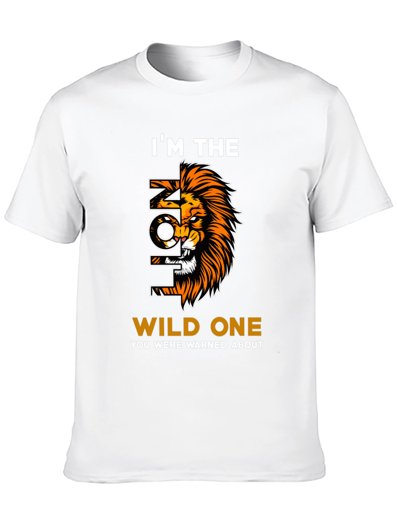 Wild Lion Graphic Print Tee