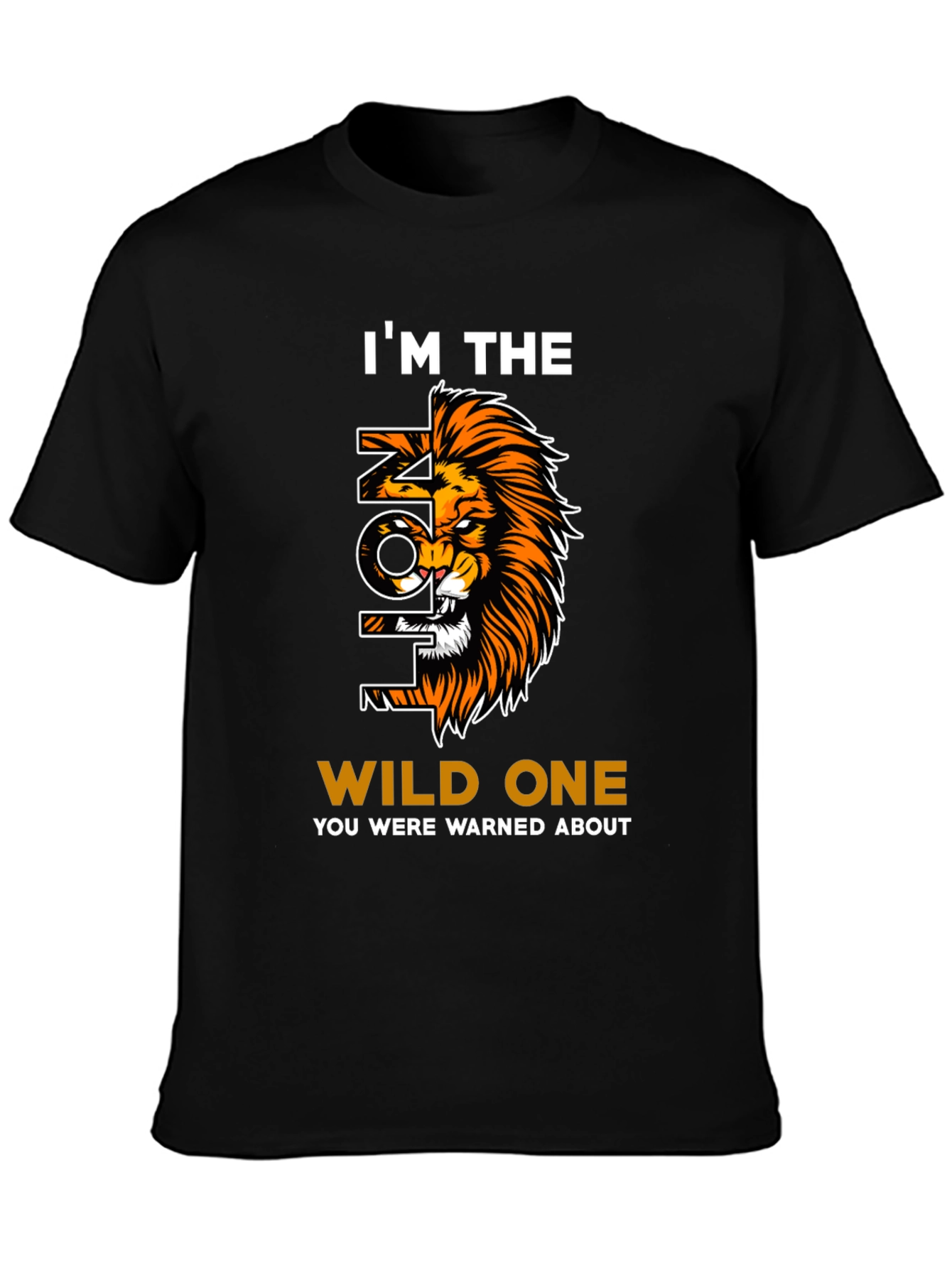 Wild Lion Graphic Print Tee