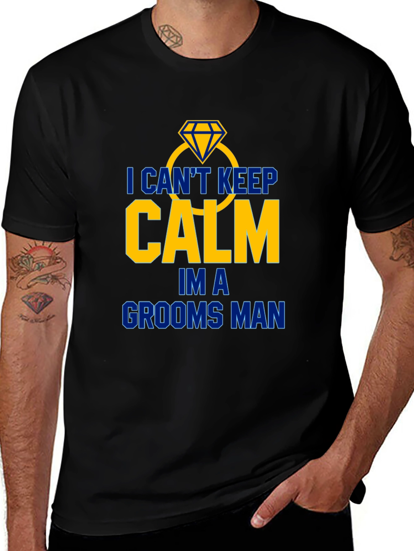Groomsman T-Shirt: I Cant Keep Calm!