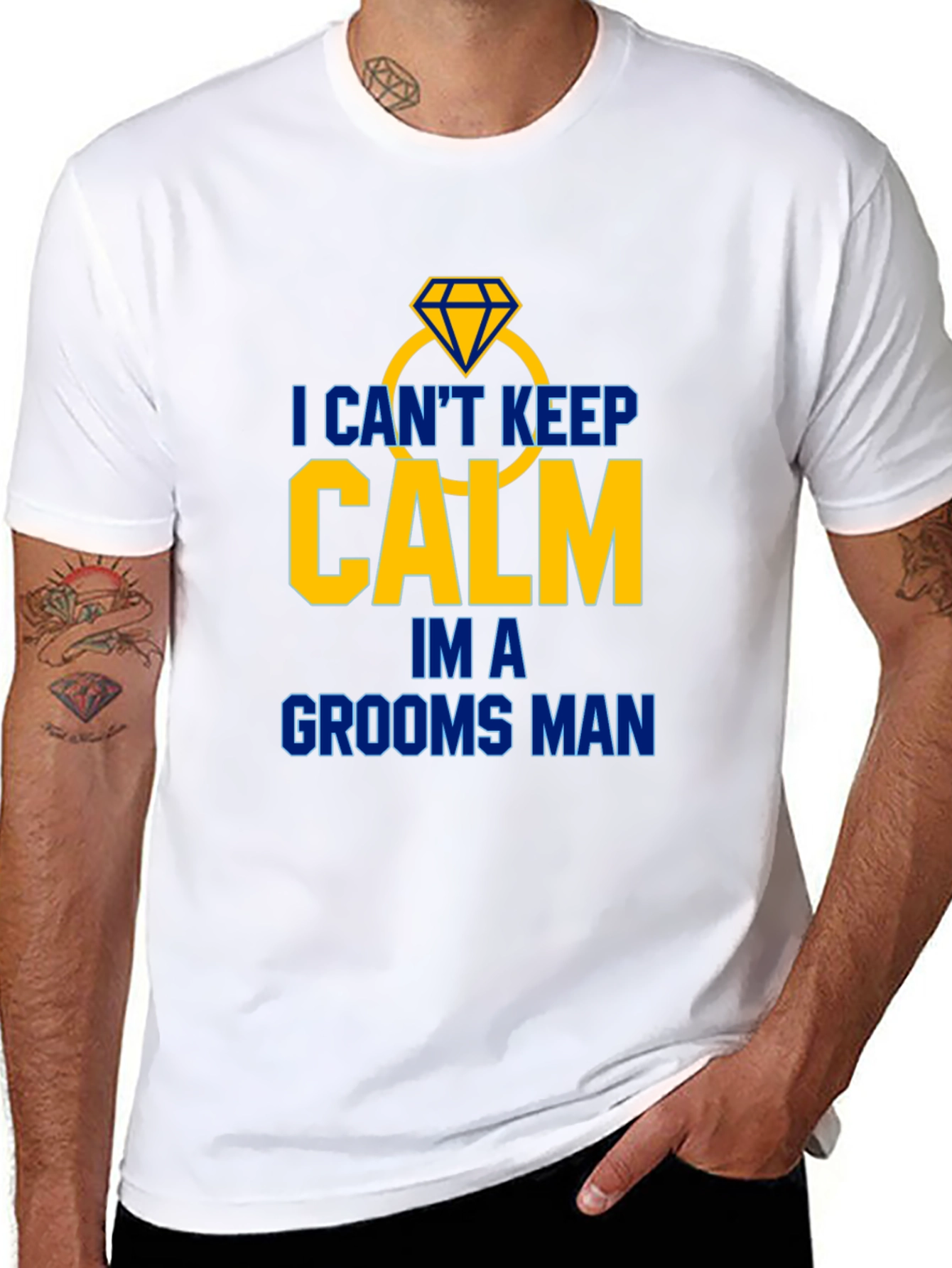 Groomsman T-Shirt: I Cant Keep Calm!