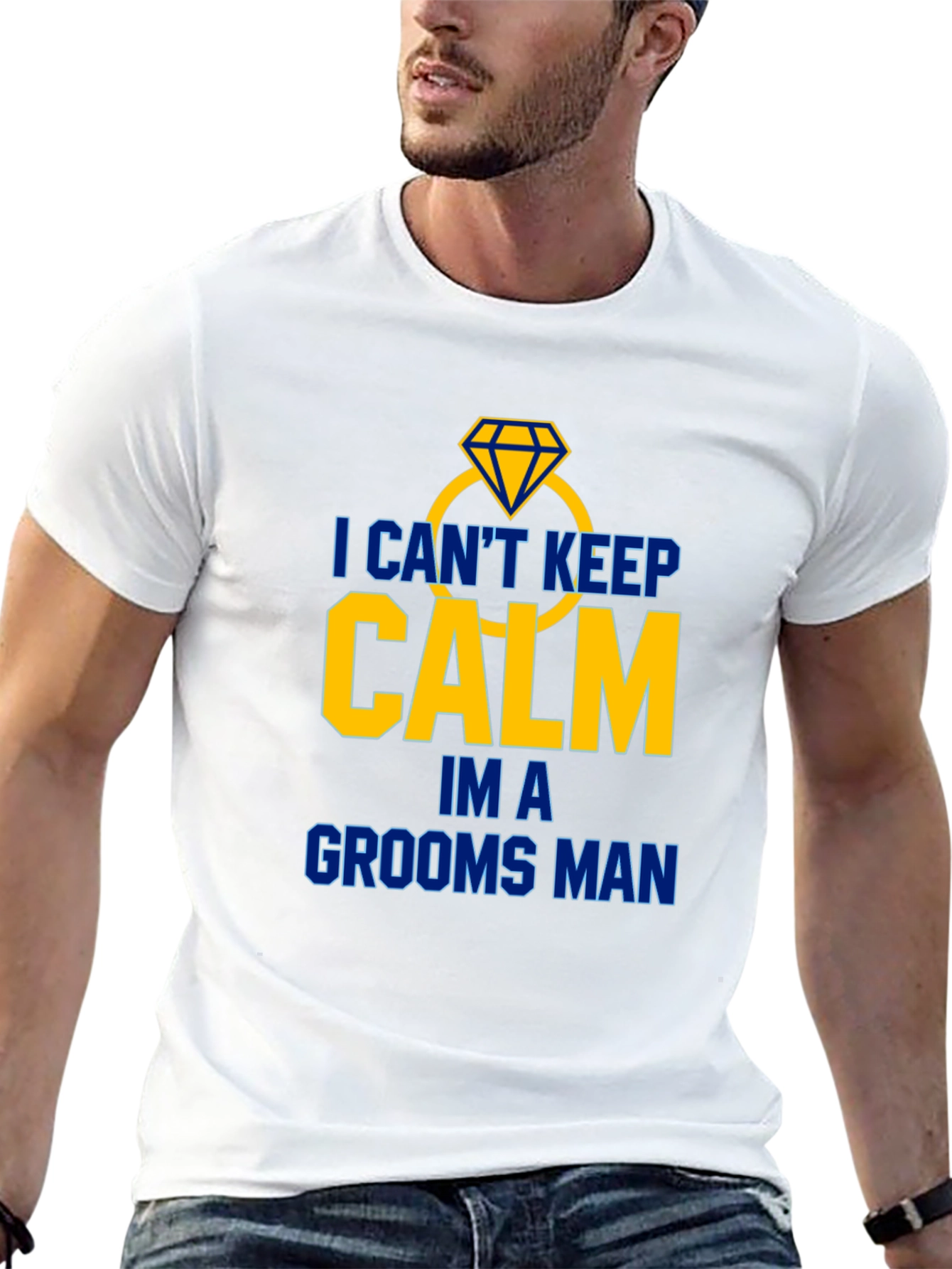 Groomsman T-Shirt: I Cant Keep Calm!