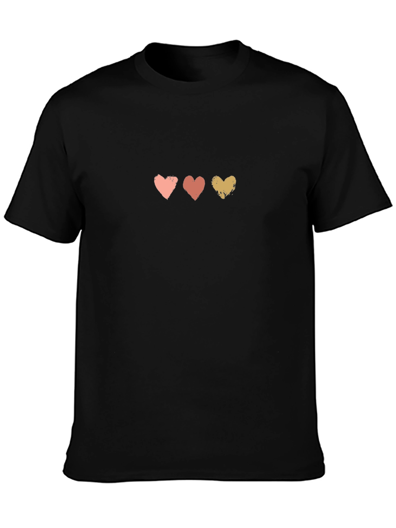 Three Hearts Graphic Tee - Soft Cotton Blend