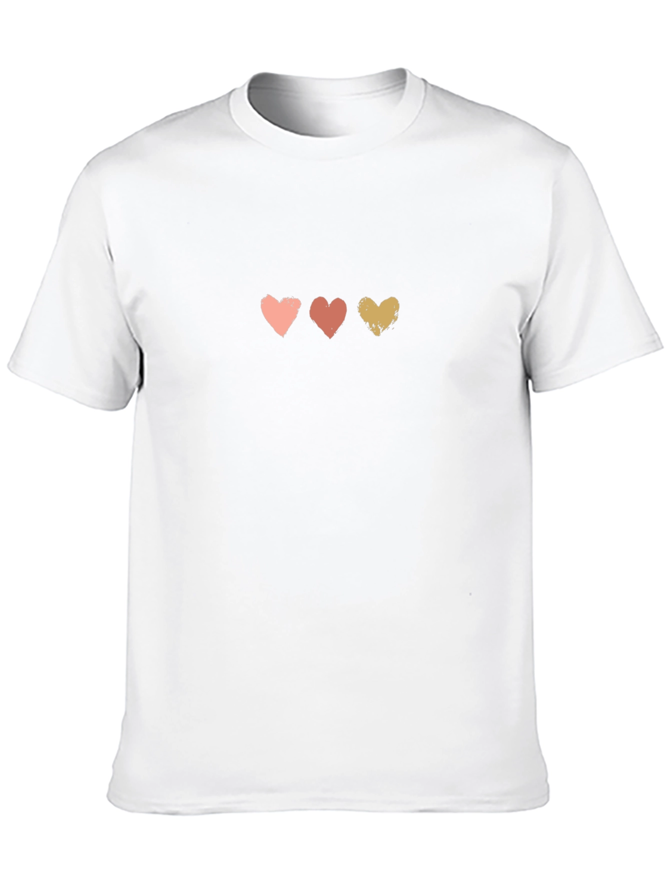 Three Hearts Graphic Tee - Soft Cotton Blend