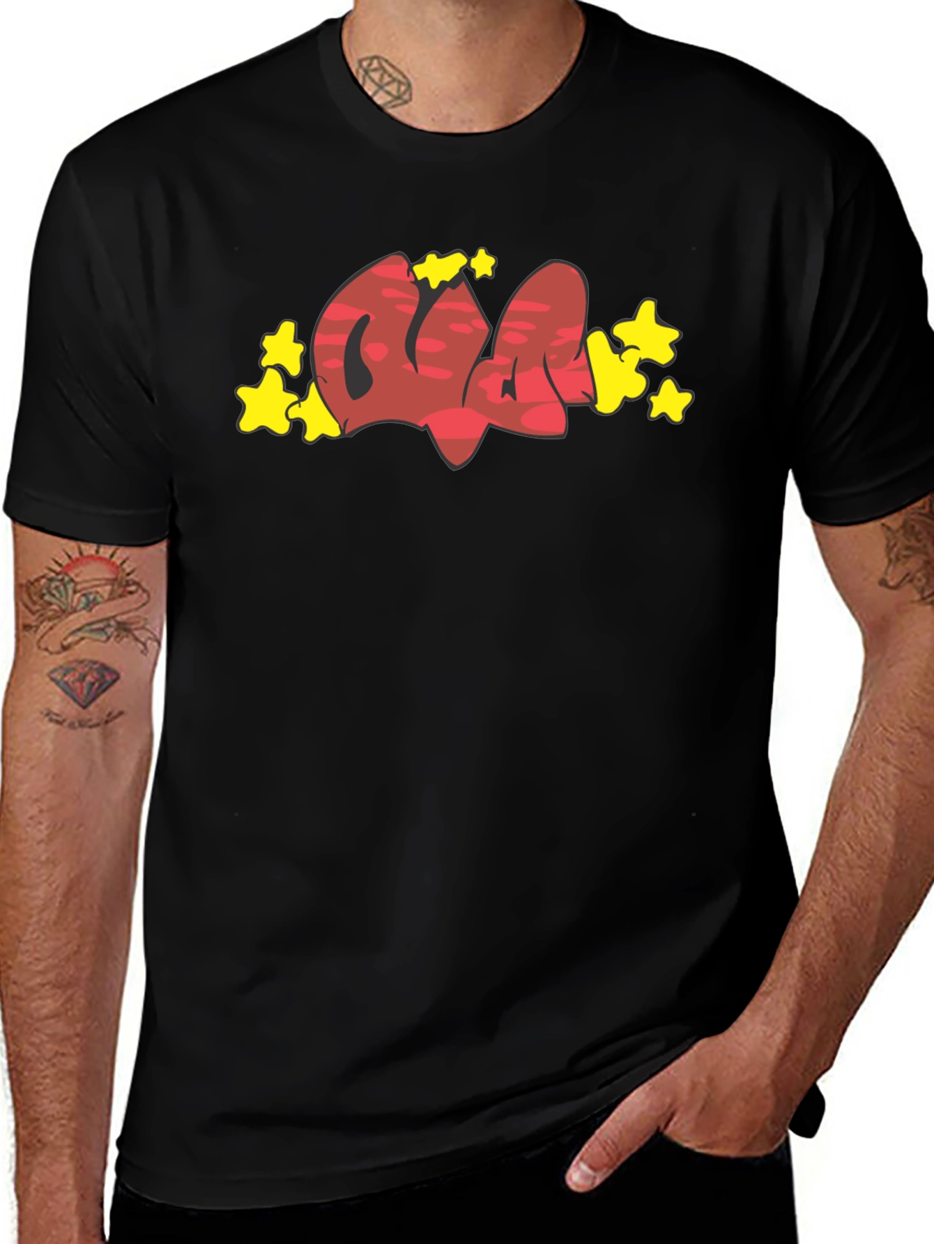 Graffiti Style Graphic T-Shirt - Trendy Urban Fashion