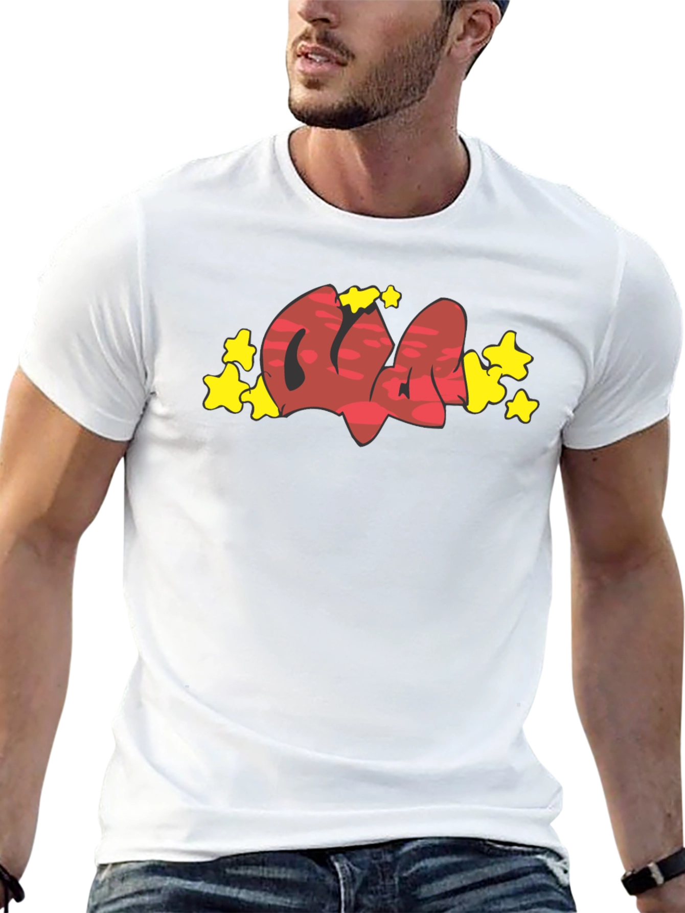 Graffiti Style Graphic T-Shirt - Trendy Urban Fashion