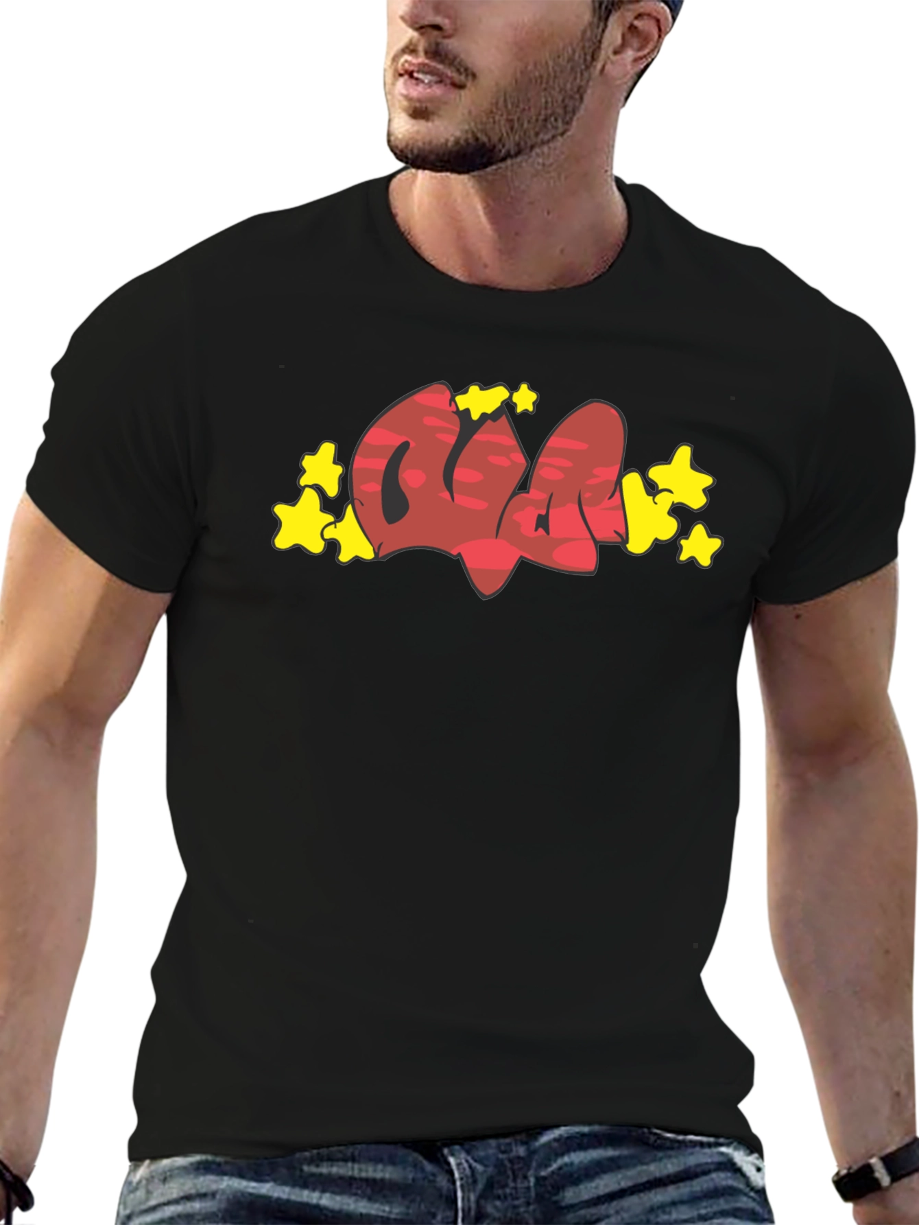 Graffiti Style Graphic T-Shirt - Trendy Urban Fashion