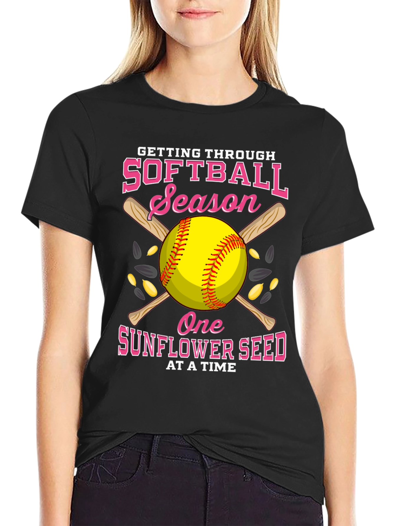 Softball Season Sunflower Seed T-Shirt