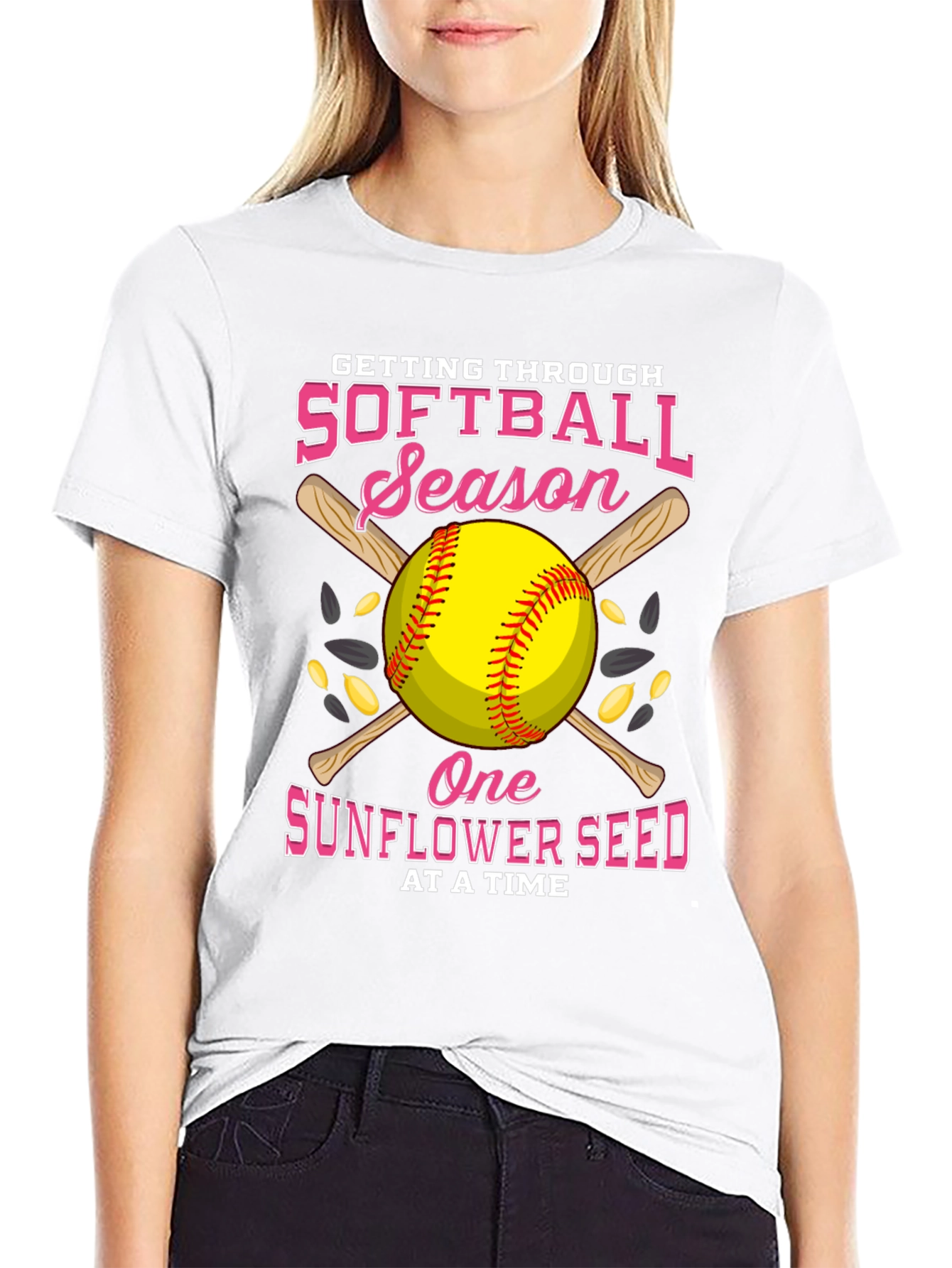 Softball Season Sunflower Seed T-Shirt