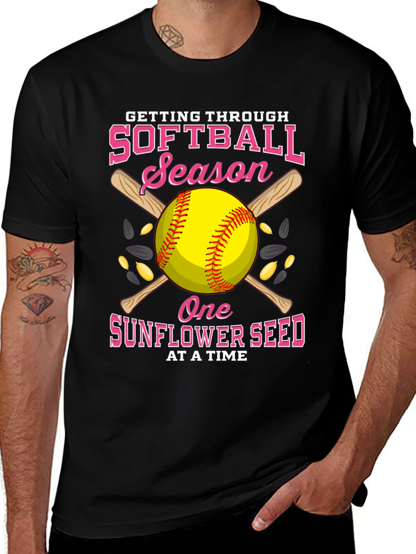 Softball Season Sunflower Seed T-Shirt