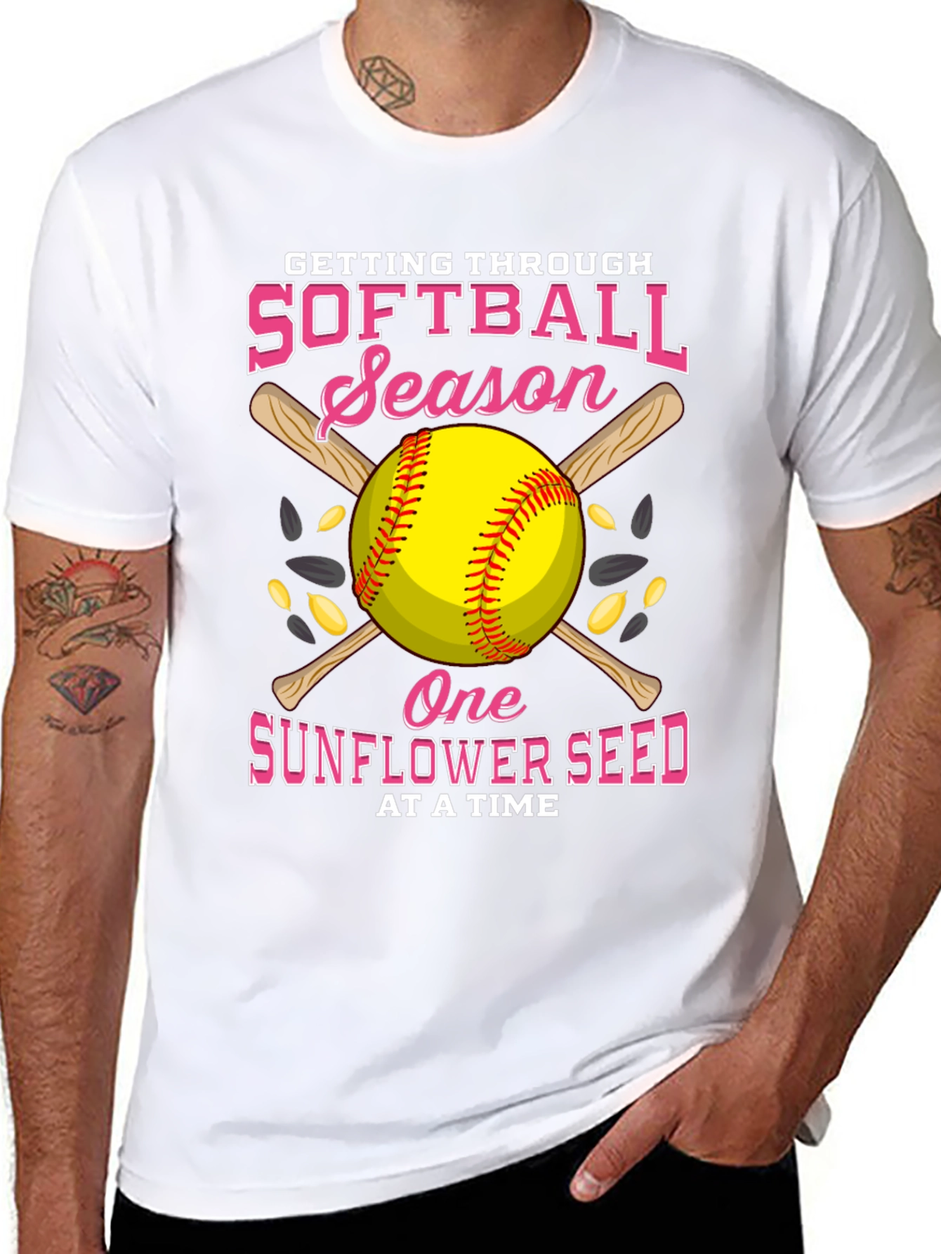 Softball Season Sunflower Seed T-Shirt