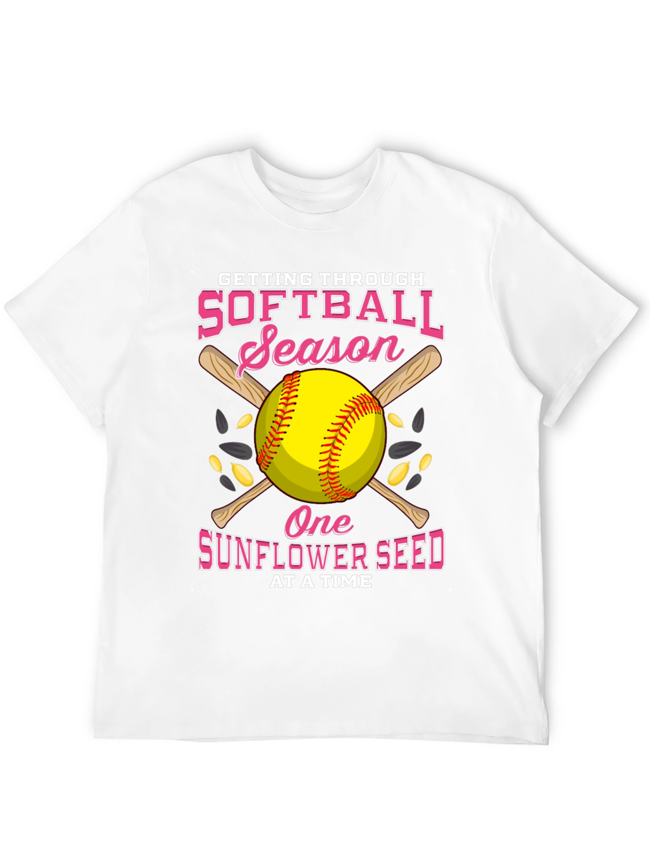 Softball Season Sunflower Seed T-Shirt