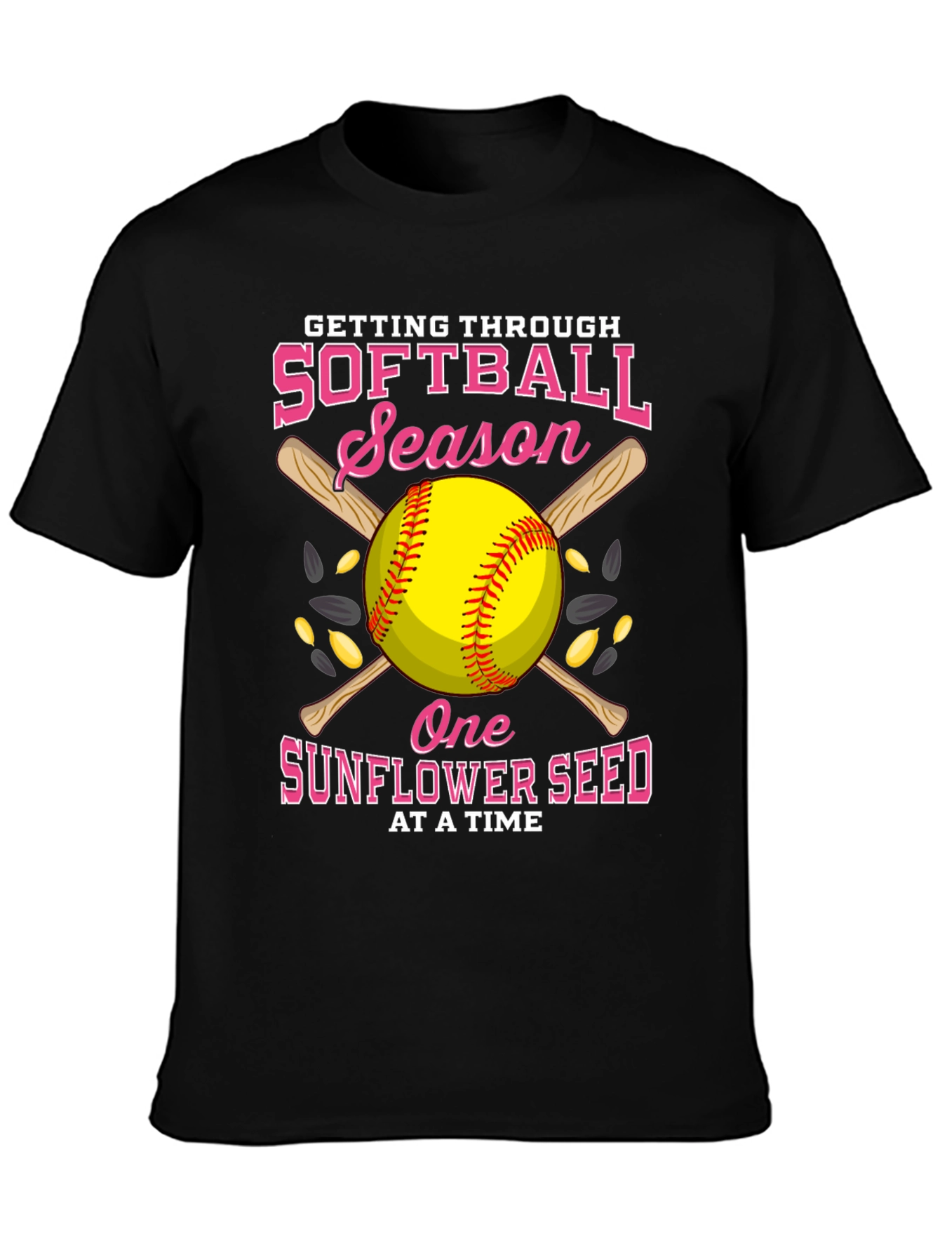 Softball Season Sunflower Seed T-Shirt