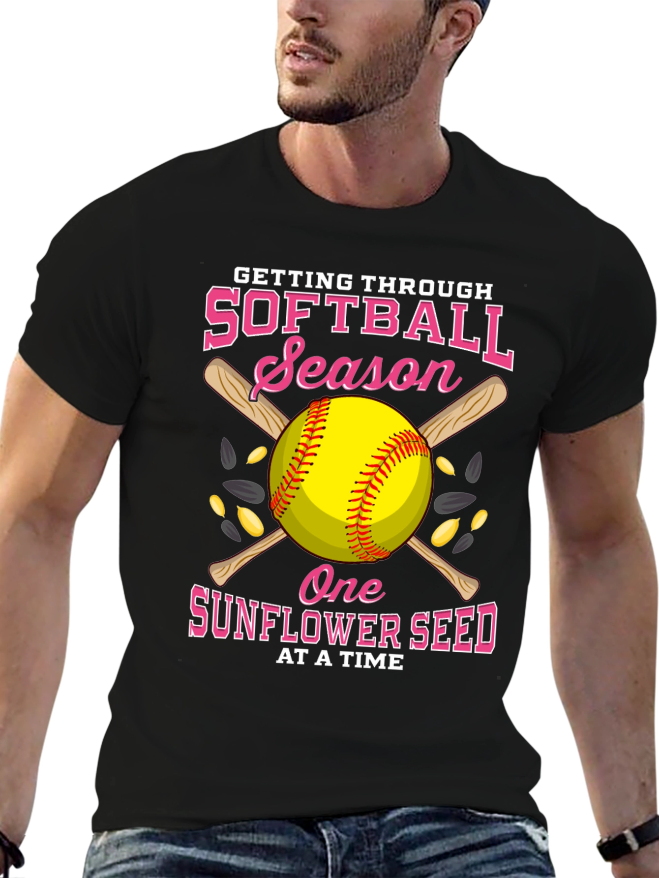 Softball Season Sunflower Seed T-Shirt