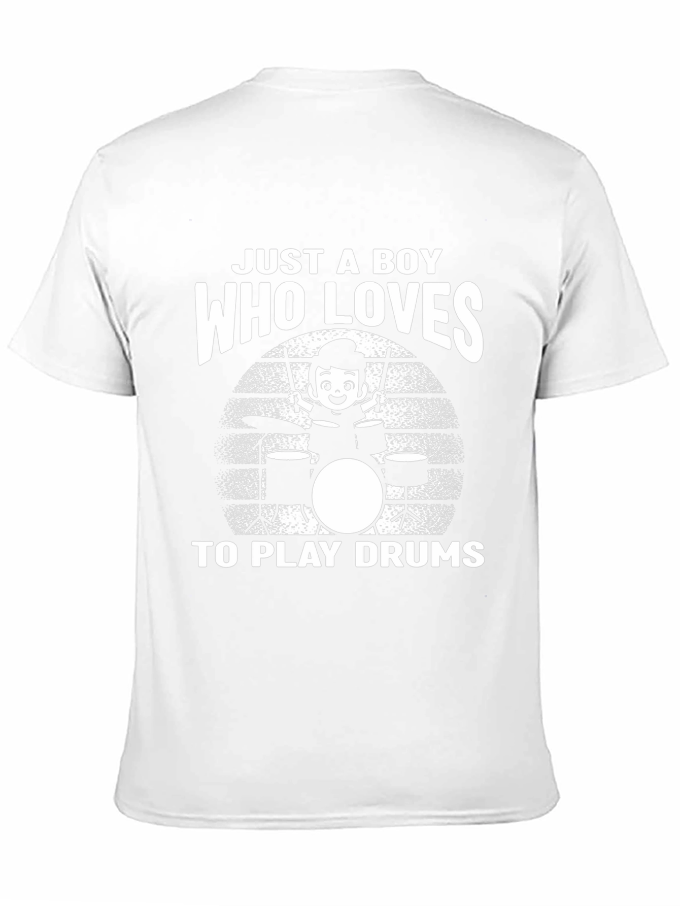 Boy Who Loves Drums Graphic T-Shirt