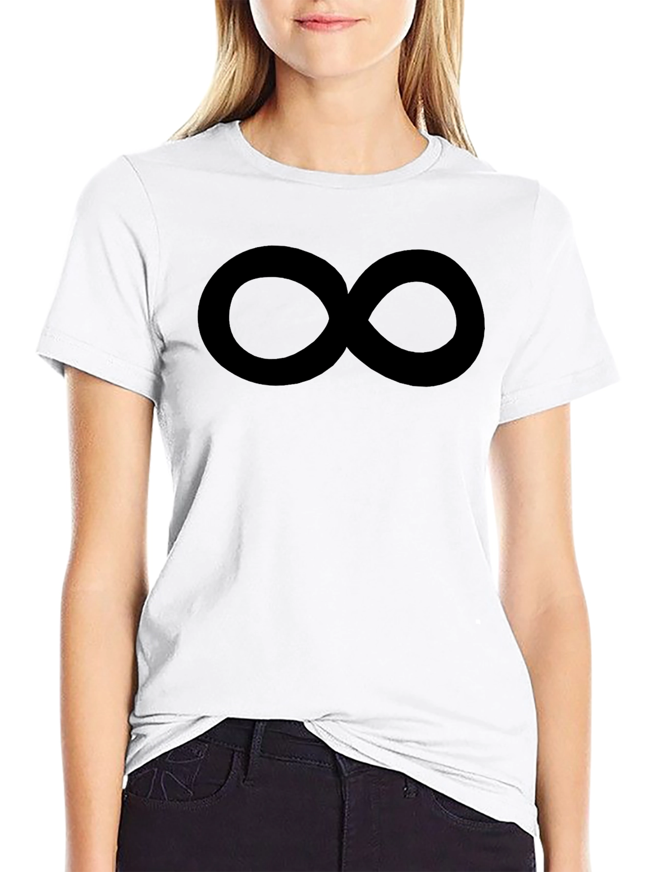 Infinity Symbol Black T-Shirt