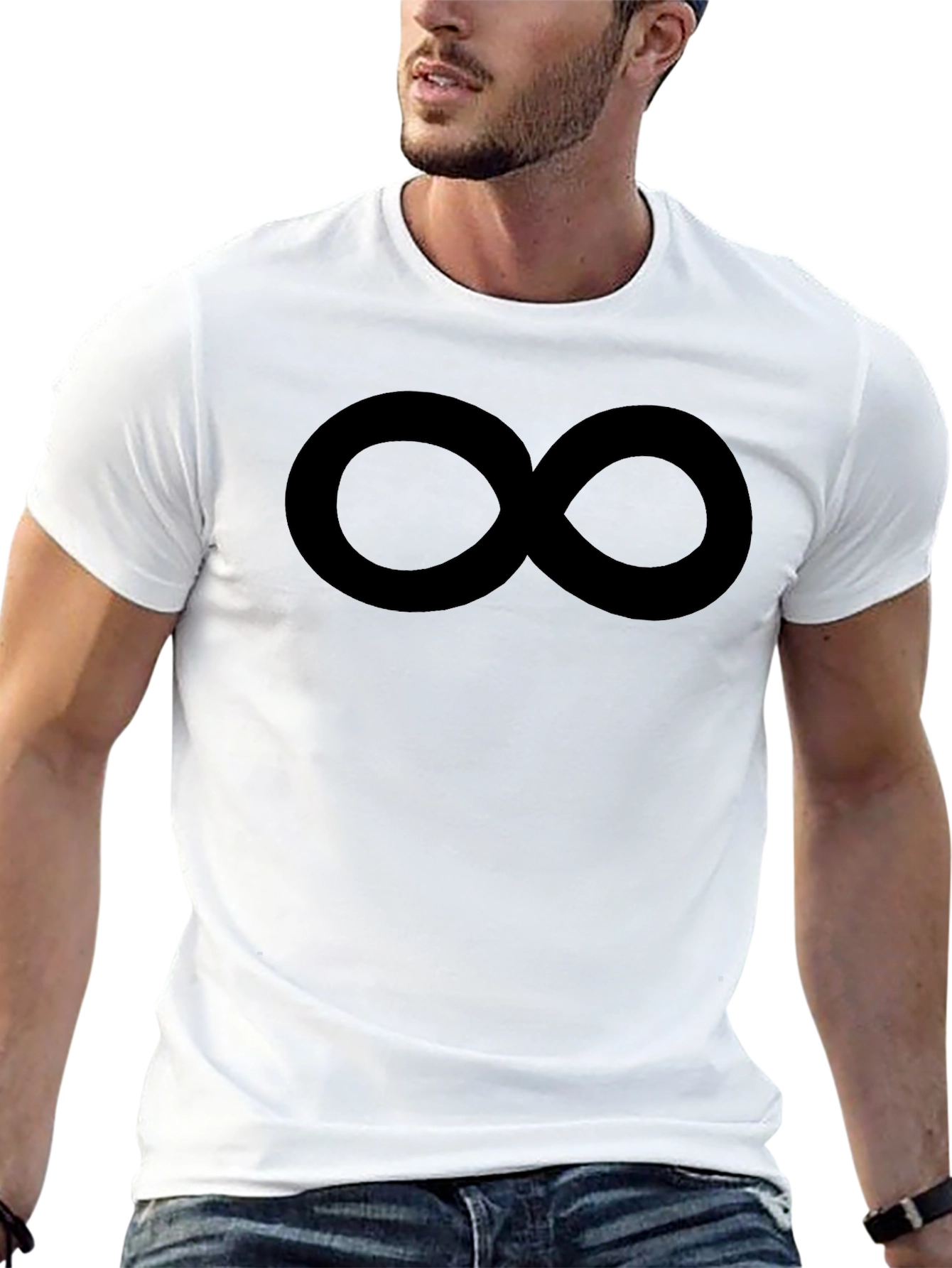 Infinity Symbol Black T-Shirt