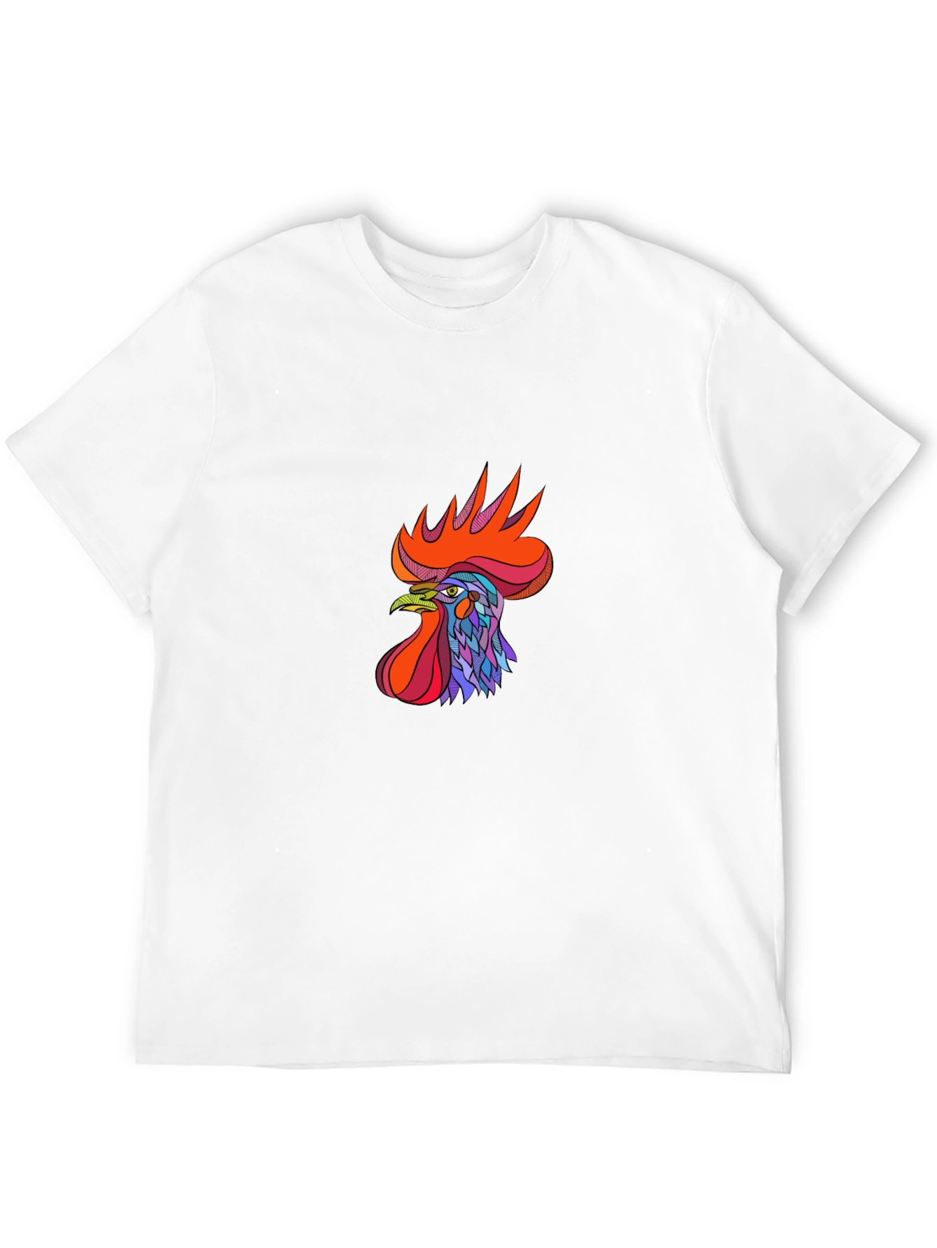 Rooster Graphic Tee - Bold & Stylish Black T-Shirt