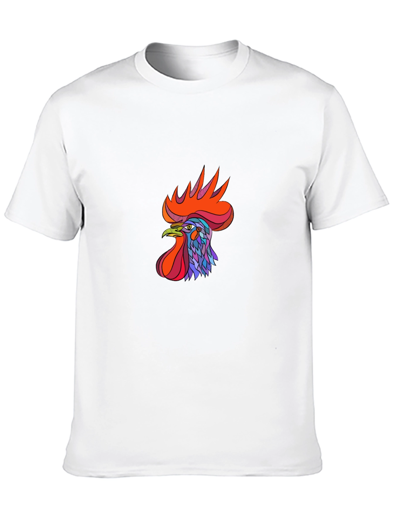 Rooster Graphic Tee - Bold & Stylish Black T-Shirt