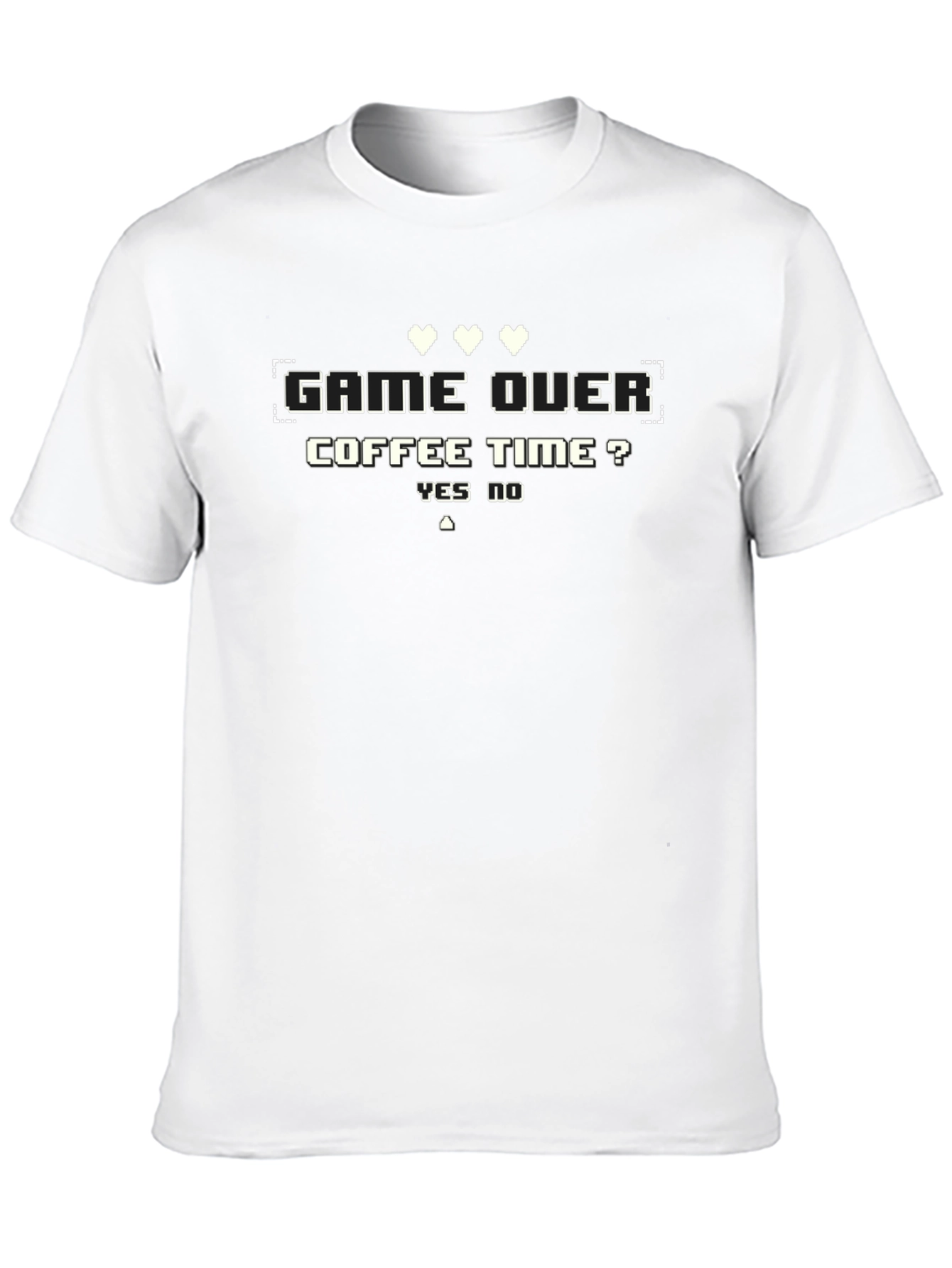 Game Over Coffee Time Graphic T-Shirt