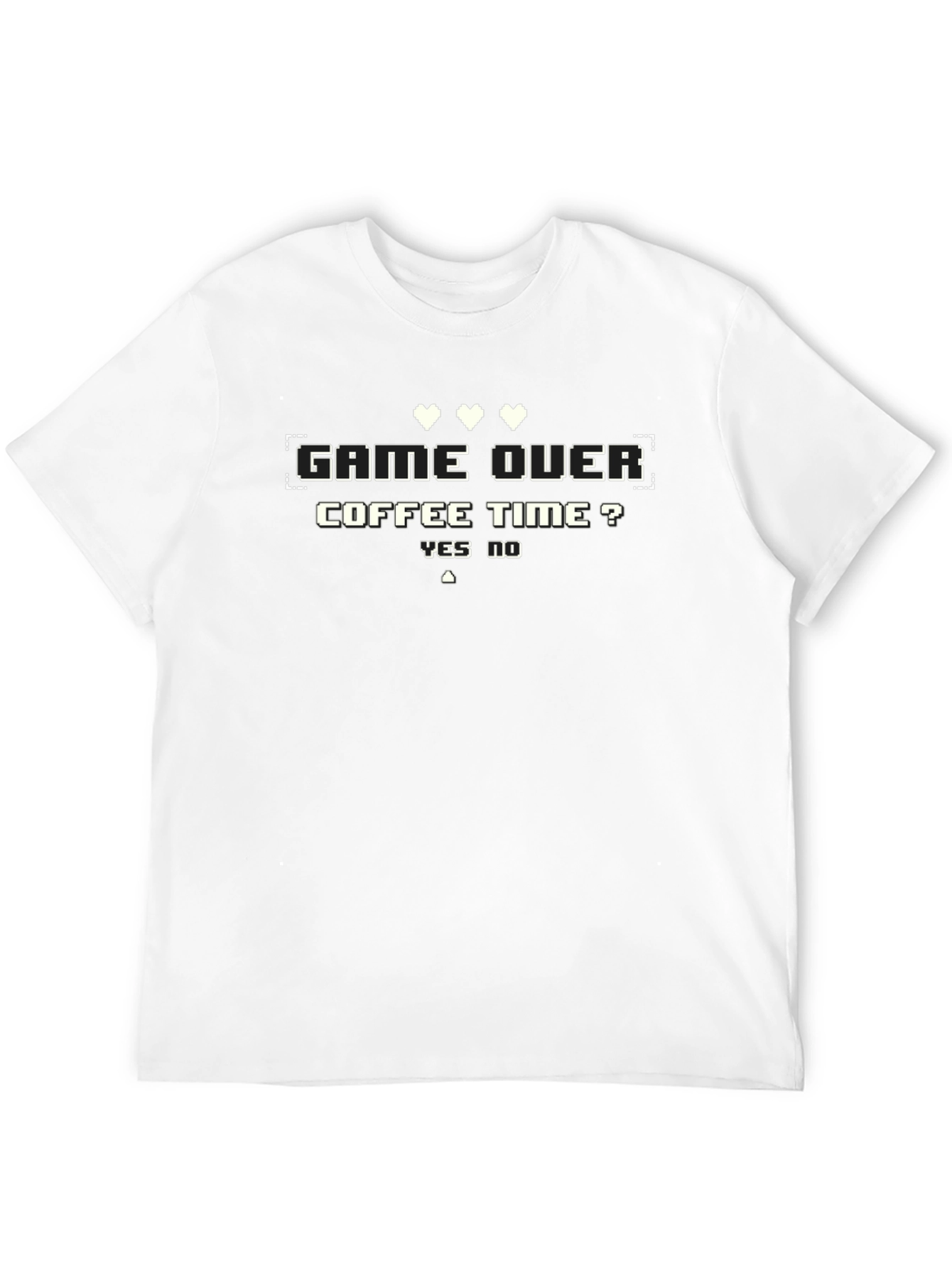 Game Over Coffee Time Graphic T-Shirt