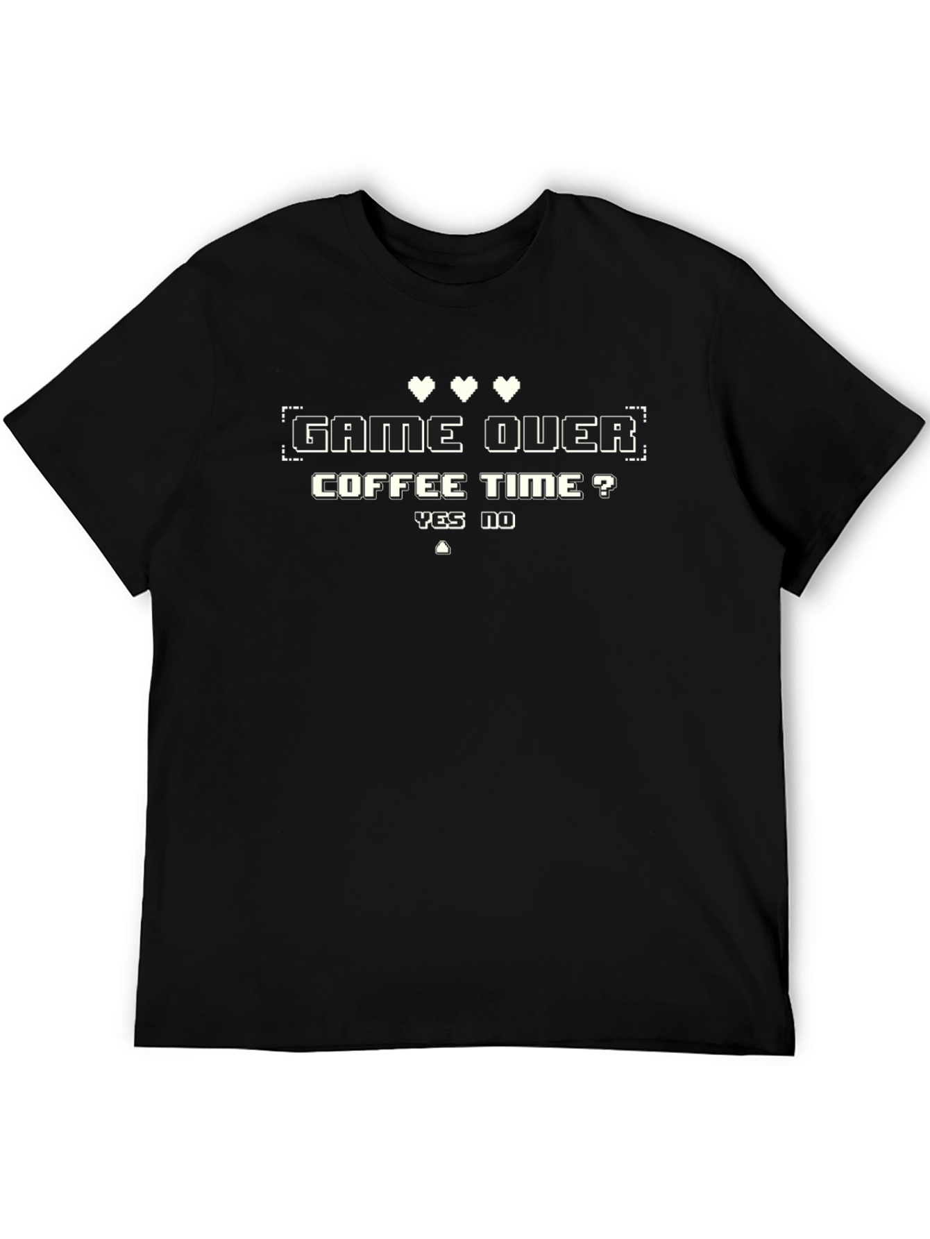 Game Over Coffee Time Graphic T-Shirt