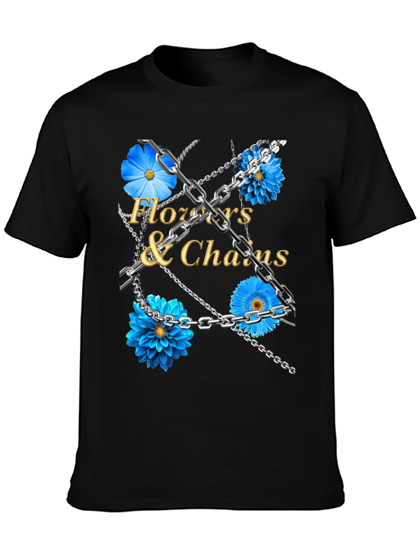 Flowers & Chains Graphic T-Shirt
