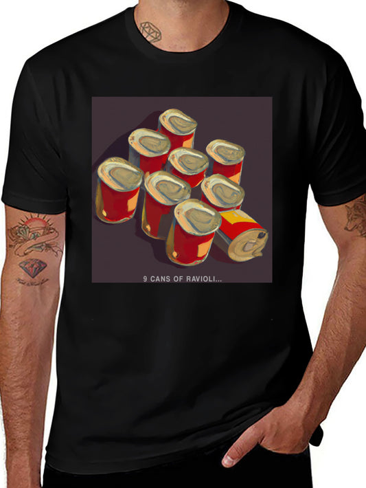 9 Cans of Ravioli Graphic Tee - Funny Food Shirt